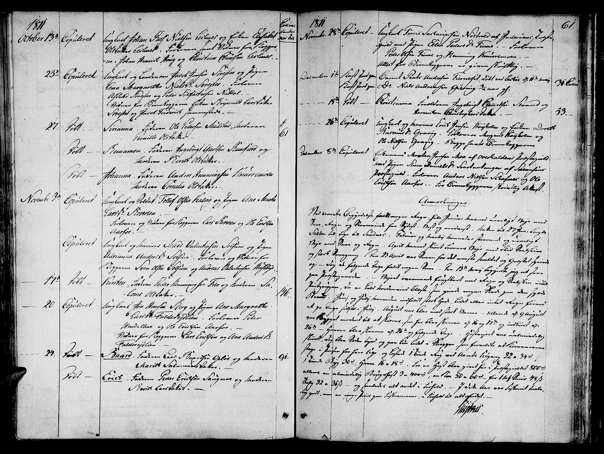 Ministerialprotokoller, klokkerbøker og fødselsregistre - Nord-Trøndelag, SAT/A-1458/780/L0633: Parish register (official) no. 780A02 /1, 1787-1814, p. 61