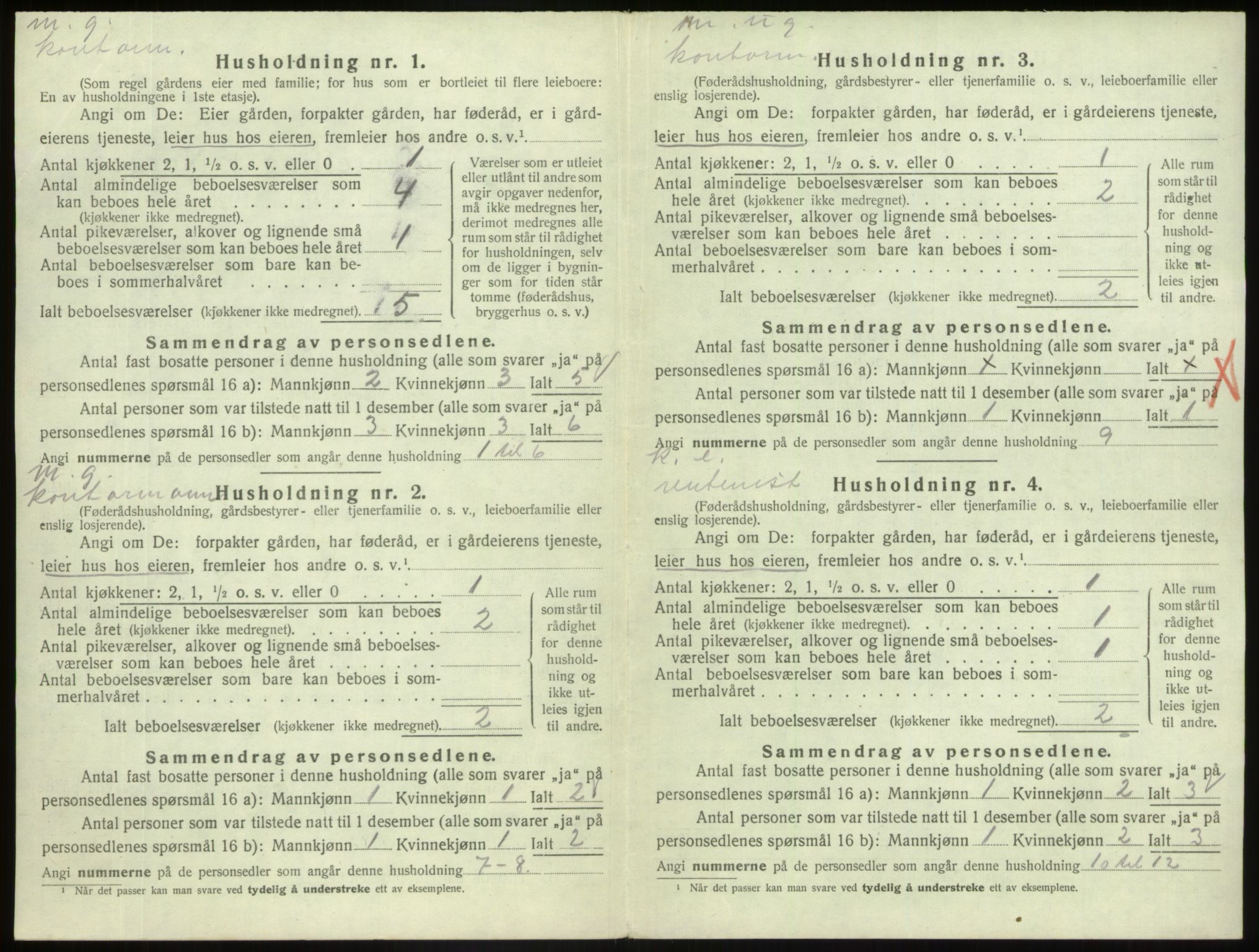 SAB, 1920 census for Askvoll, 1920, p. 206