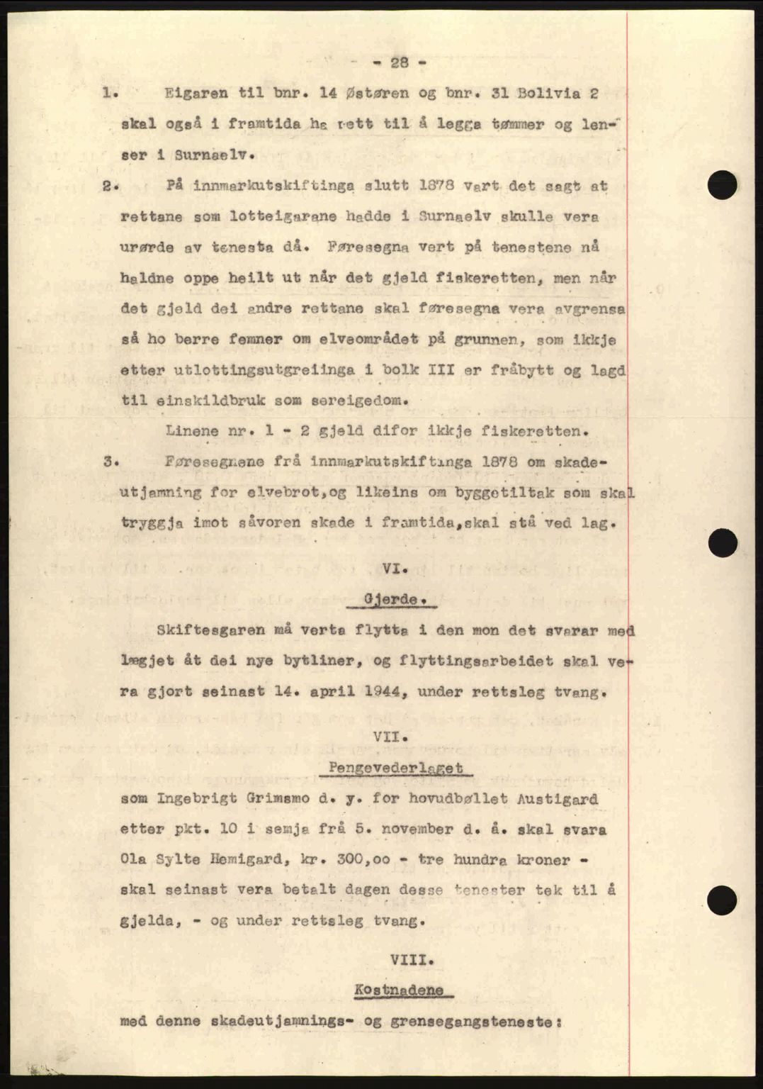 Nordmøre sorenskriveri, AV/SAT-A-4132/1/2/2Ca: Mortgage book no. A94, 1942-1943, Diary no: : 3364/1942