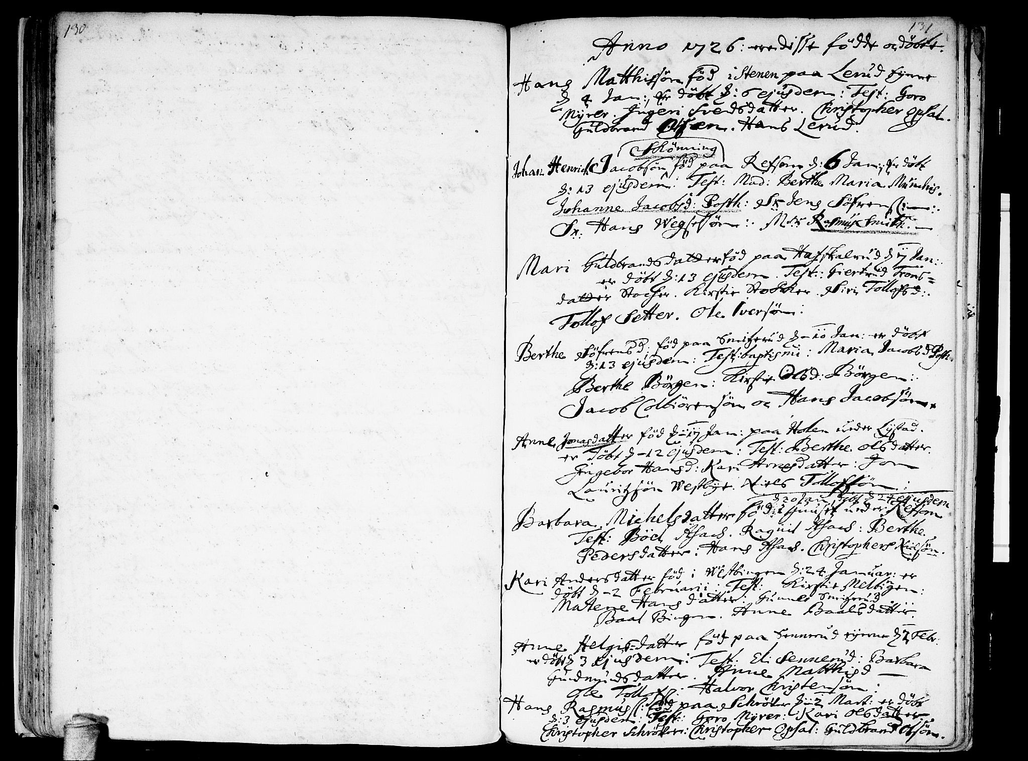 Sørum prestekontor Kirkebøker, SAO/A-10303/F/Fa/L0001: Parish register (official) no. I 1, 1710-1730, p. 130-131