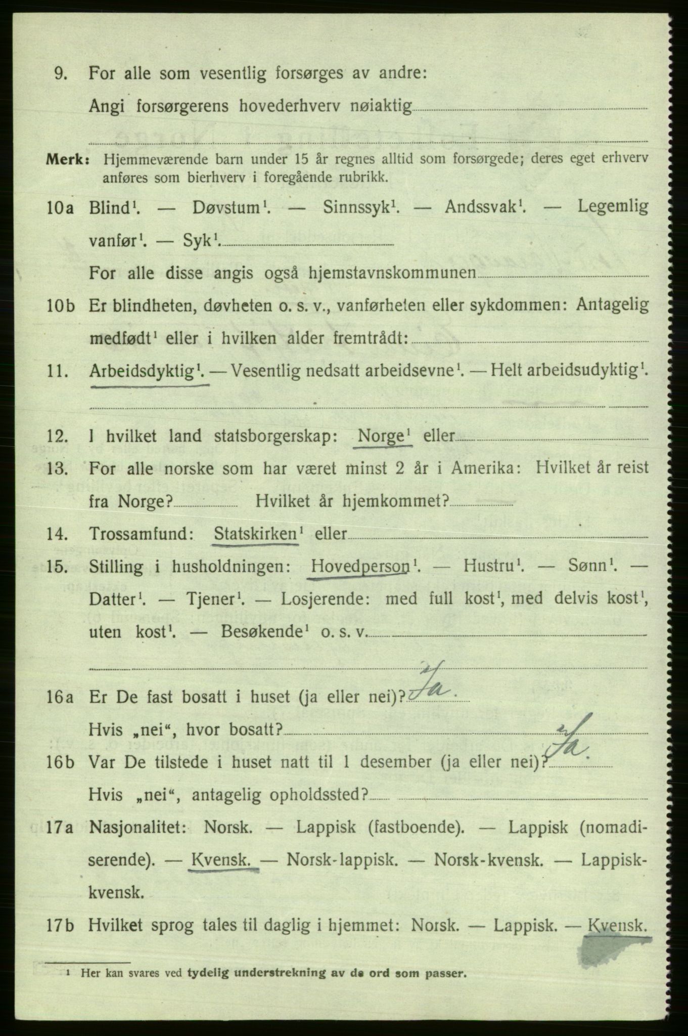 SATØ, 1920 census for Nord-Varanger, 1920, p. 1667