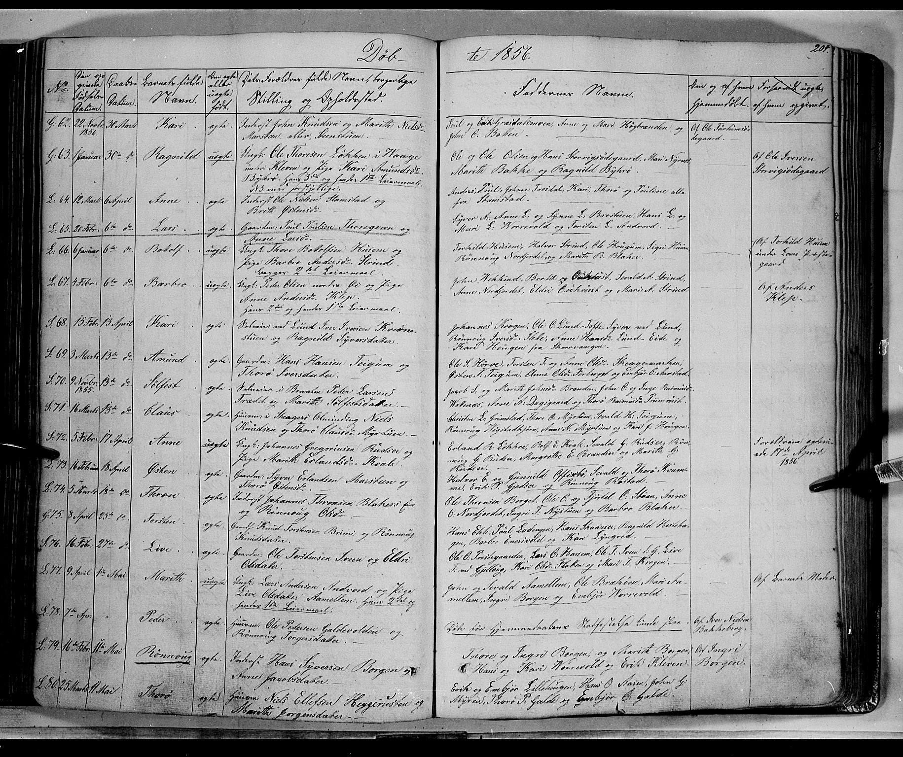 Lom prestekontor, AV/SAH-PREST-070/K/L0006: Parish register (official) no. 6A, 1837-1863, p. 204