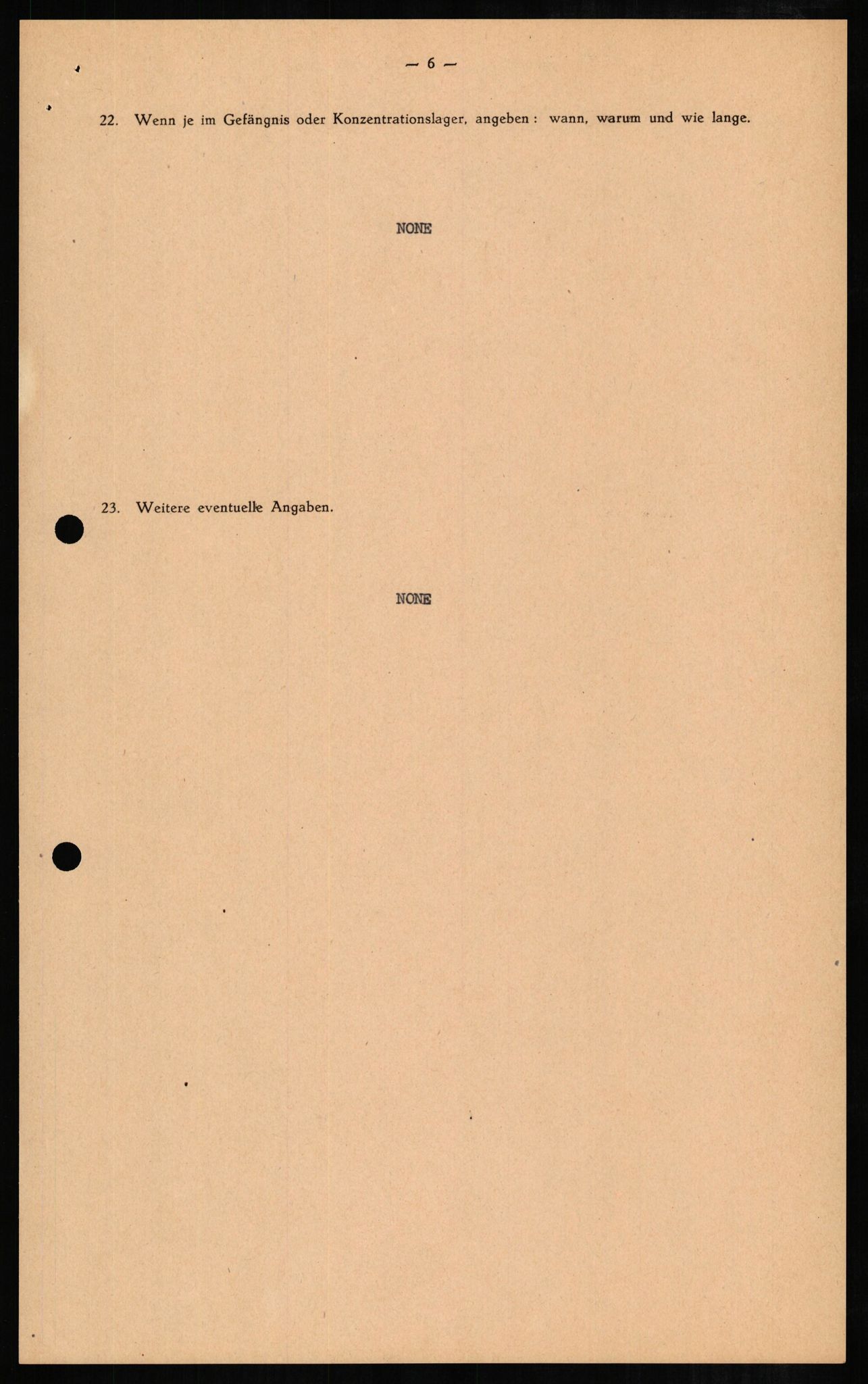 Forsvaret, Forsvarets overkommando II, AV/RA-RAFA-3915/D/Db/L0006: CI Questionaires. Tyske okkupasjonsstyrker i Norge. Tyskere., 1945-1946, p. 286