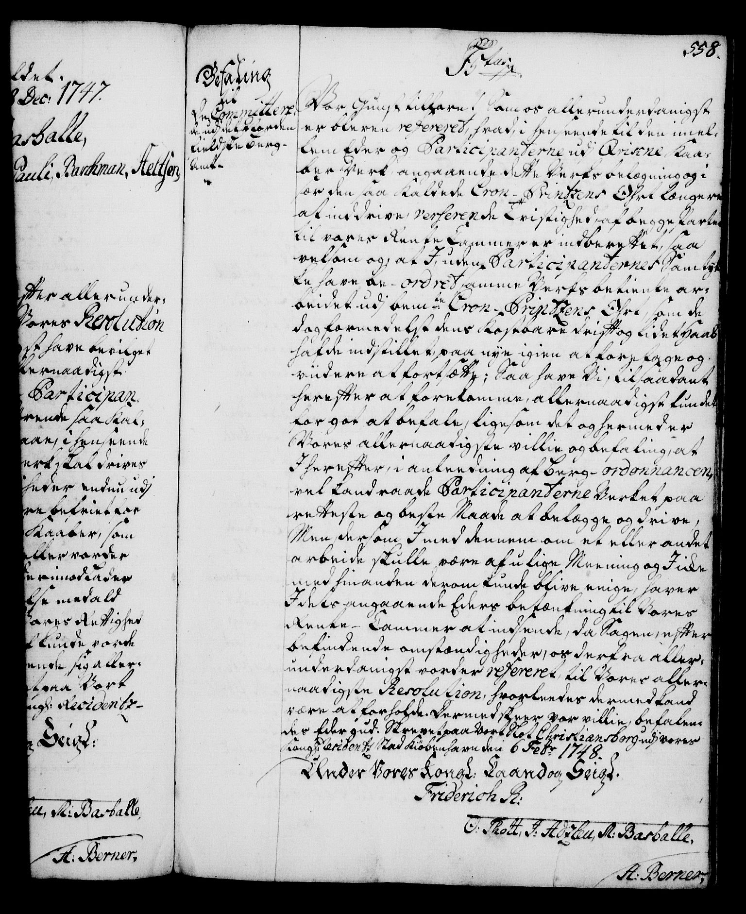Rentekammeret, Kammerkanselliet, RA/EA-3111/G/Gg/Gga/L0005: Norsk ekspedisjonsprotokoll med register (merket RK 53.5), 1741-1749, p. 558