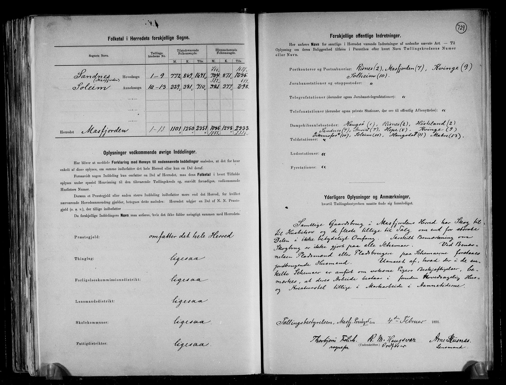 RA, 1891 census for 1266 Masfjorden, 1891, p. 3