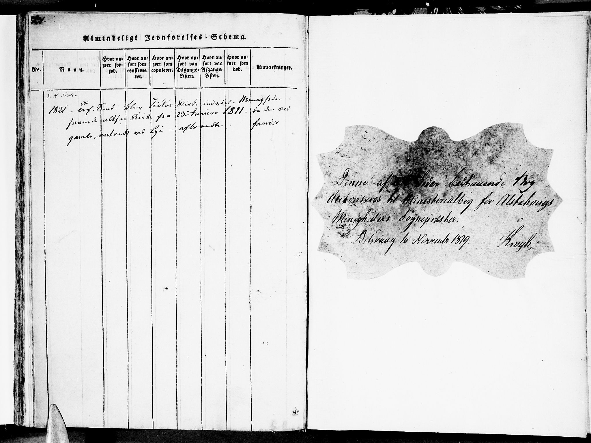 Ministerialprotokoller, klokkerbøker og fødselsregistre - Nordland, SAT/A-1459/830/L0445: Parish register (official) no. 830A09, 1820-1830