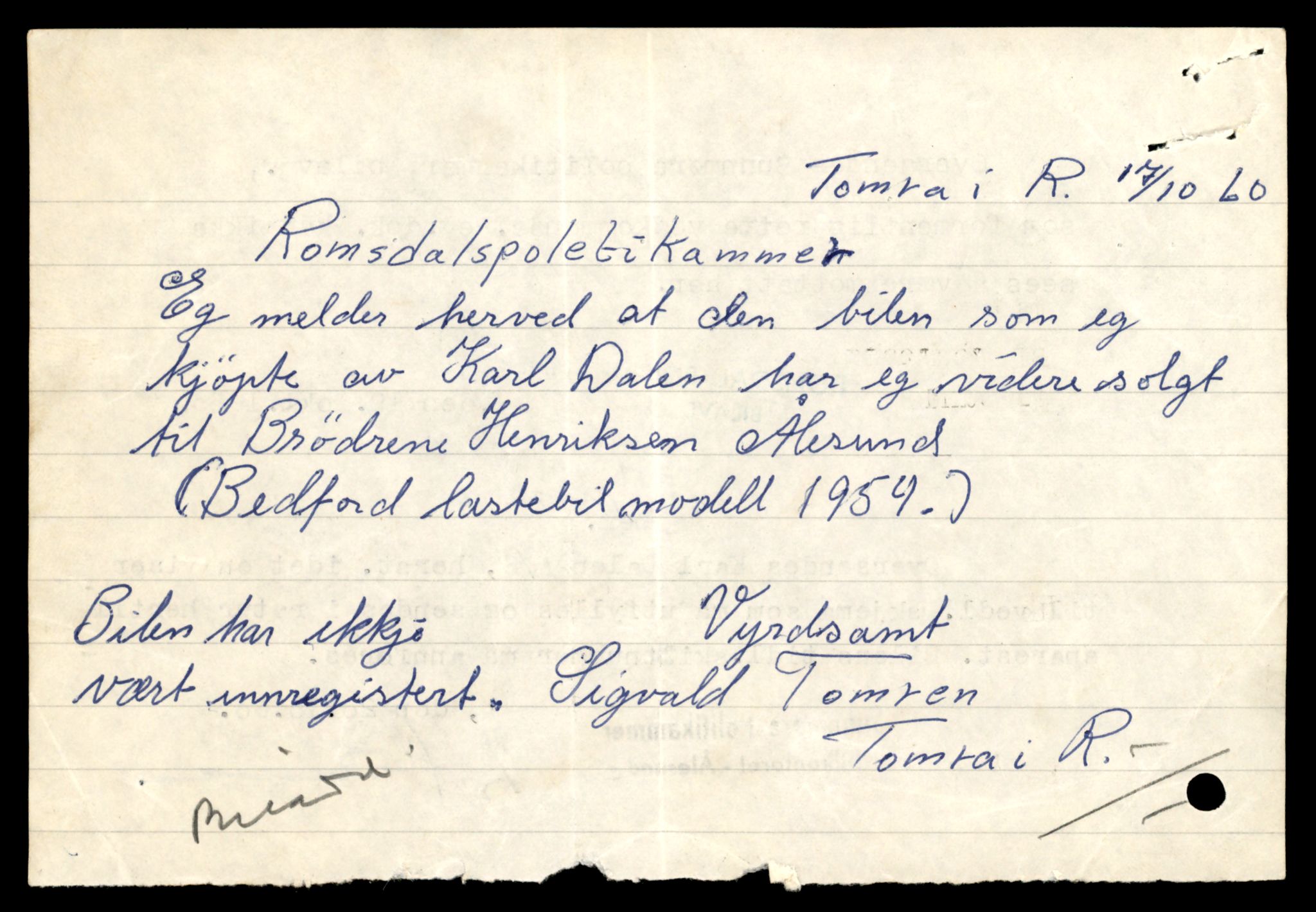 Møre og Romsdal vegkontor - Ålesund trafikkstasjon, AV/SAT-A-4099/F/Fe/L0032: Registreringskort for kjøretøy T 11997 - T 12149, 1927-1998, p. 3031