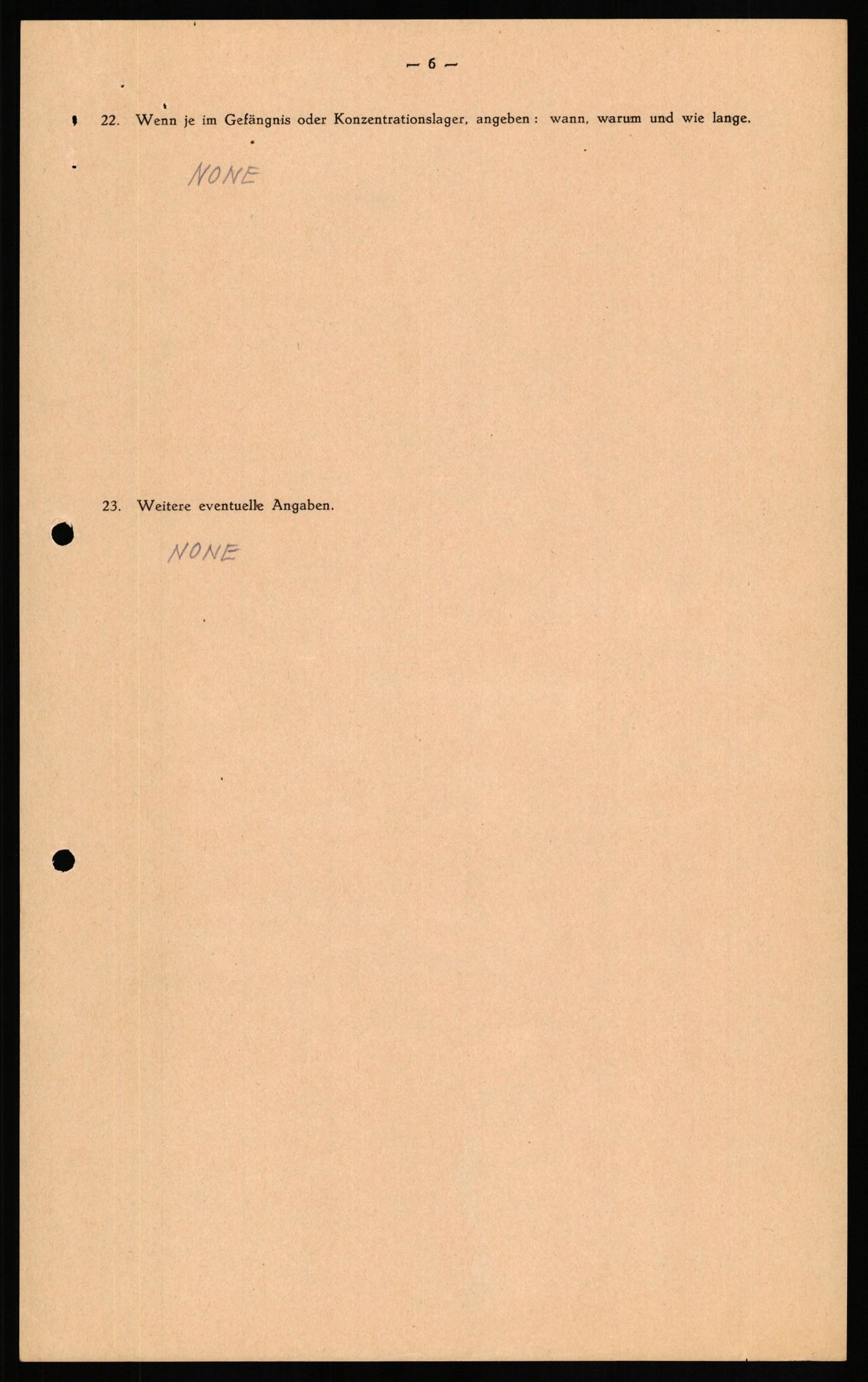 Forsvaret, Forsvarets overkommando II, AV/RA-RAFA-3915/D/Db/L0020: CI Questionaires. Tyske okkupasjonsstyrker i Norge. Tyskere., 1945-1946, p. 145