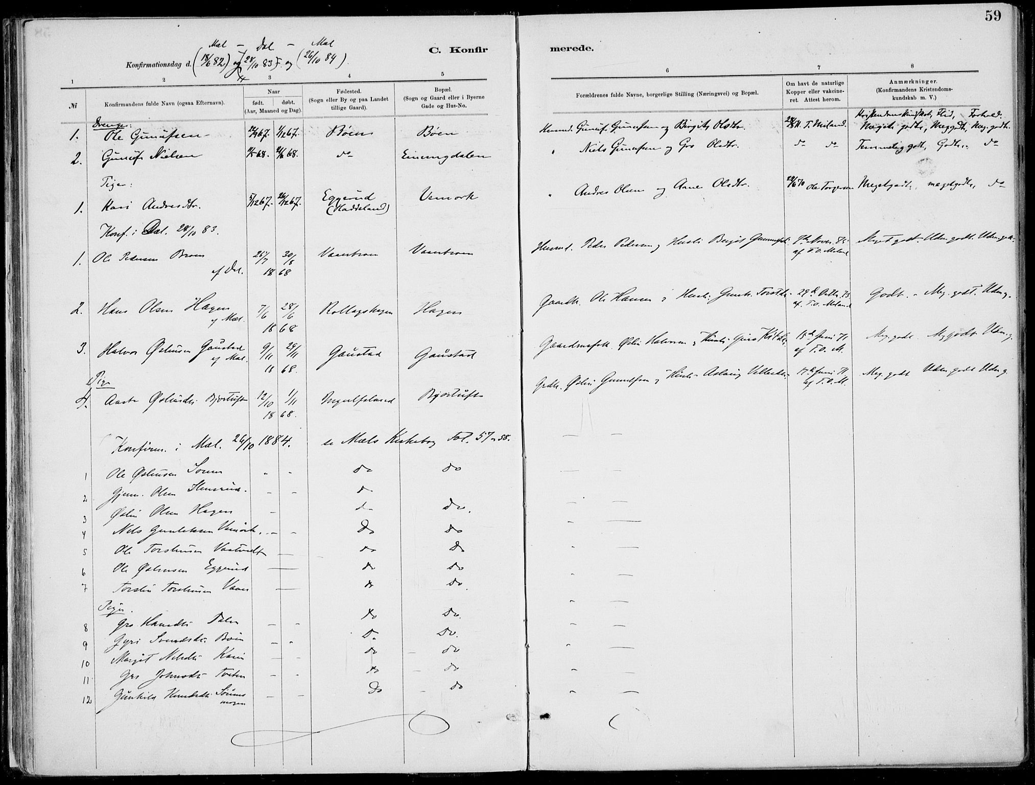Rjukan kirkebøker, SAKO/A-294/F/Fa/L0001: Parish register (official) no. 1, 1878-1912, p. 59