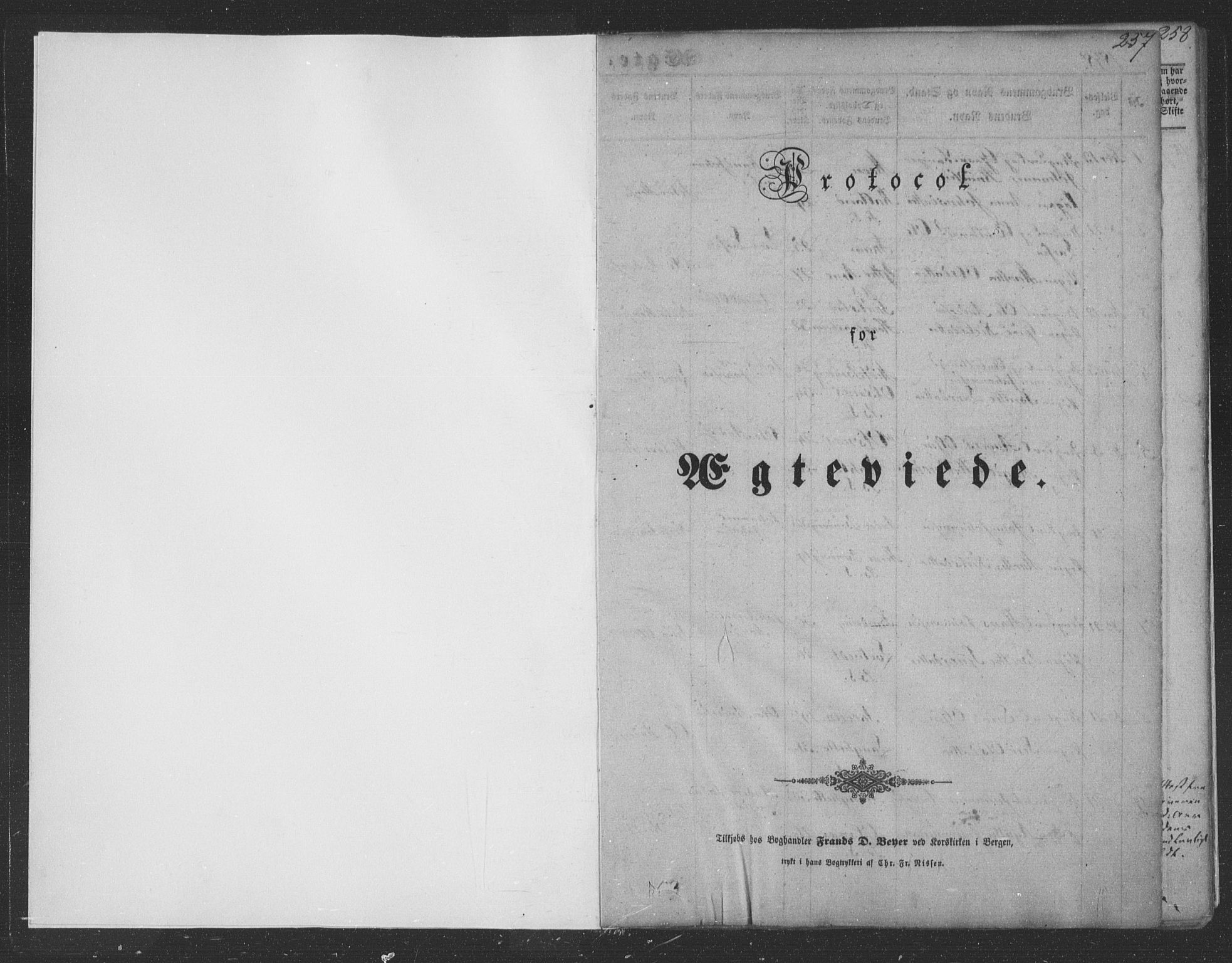 Haus sokneprestembete, SAB/A-75601/H/Haa: Parish register (official) no. A 16 II, 1848-1857, p. 257