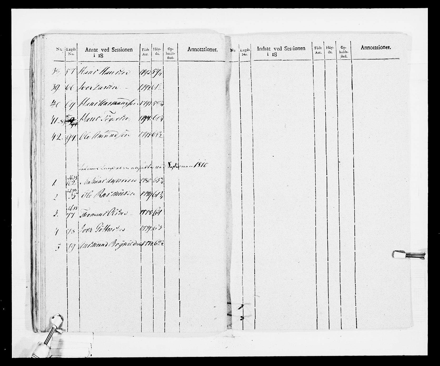 Generalitets- og kommissariatskollegiet, Det kongelige norske kommissariatskollegium, AV/RA-EA-5420/E/Eh/L0030b: Sønnafjelske gevorbne infanteriregiment, 1810, p. 149