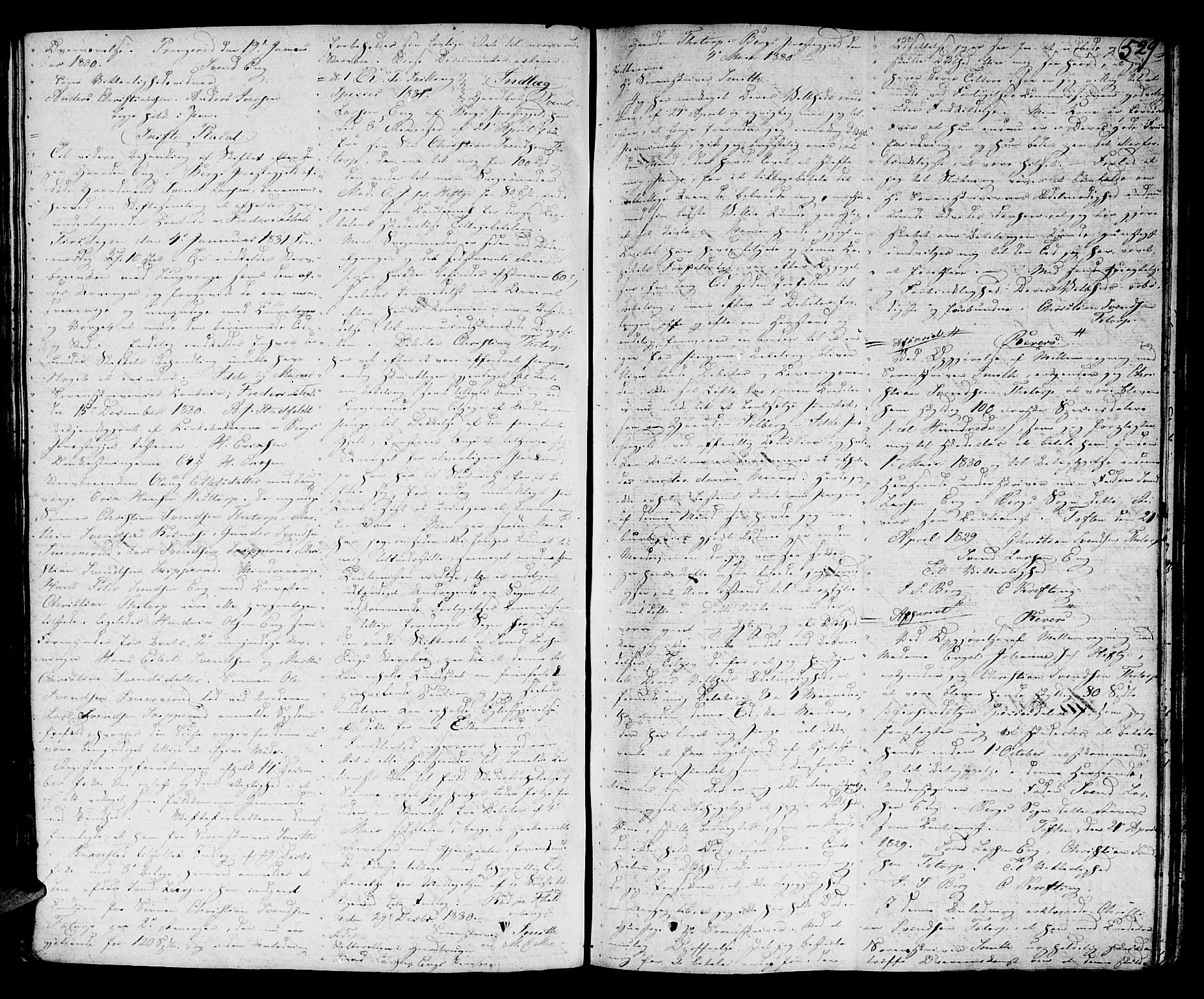 Idd og Marker sorenskriveri, SAO/A-10283/H/Hb/L0003: Skifteprotokoll, 1825-1837, p. 528b-529a