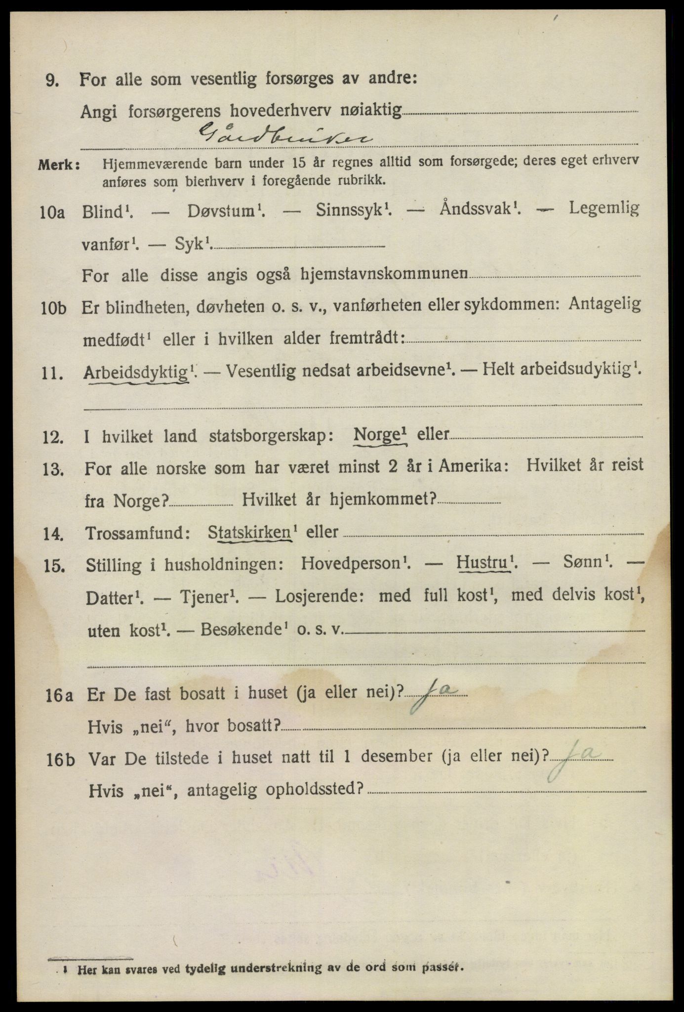 SAO, 1920 census for Vestby, 1920, p. 4530