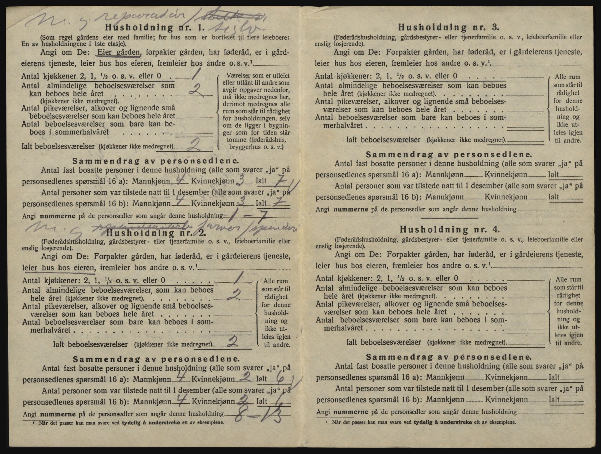 SAO, 1920 census for Glemmen, 1920, p. 1024