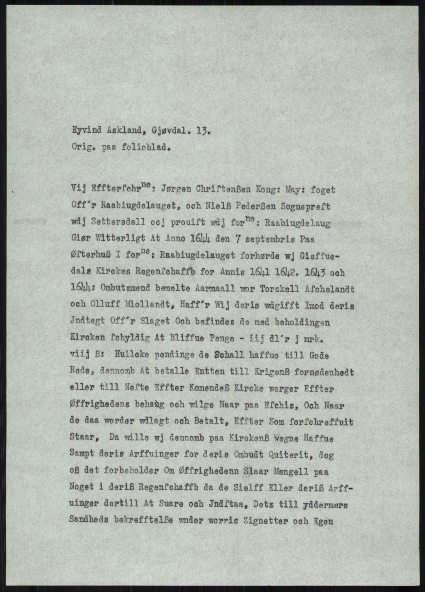 Samlinger til kildeutgivelse, Diplomavskriftsamlingen, AV/RA-EA-4053/H/Ha, p. 262