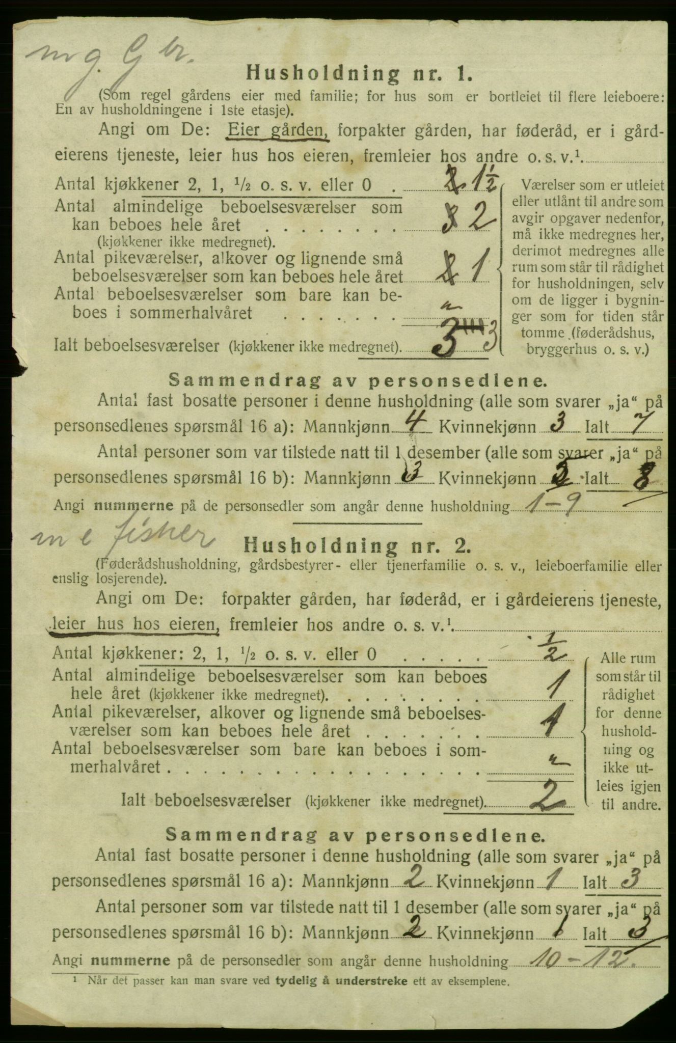 SAB, 1920 census for Askøy, 1920, p. 3491