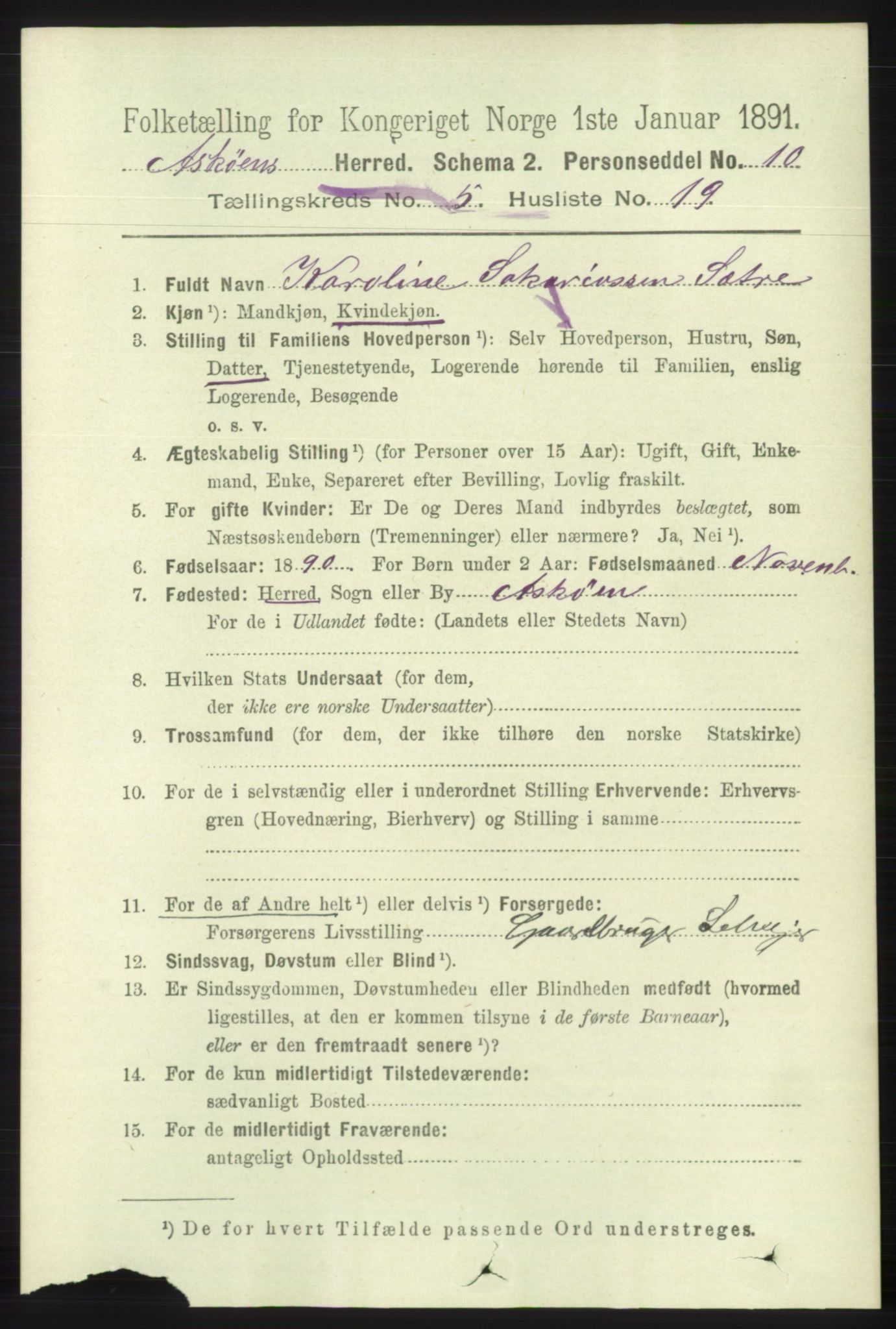 RA, 1891 census for 1247 Askøy, 1891, p. 3608