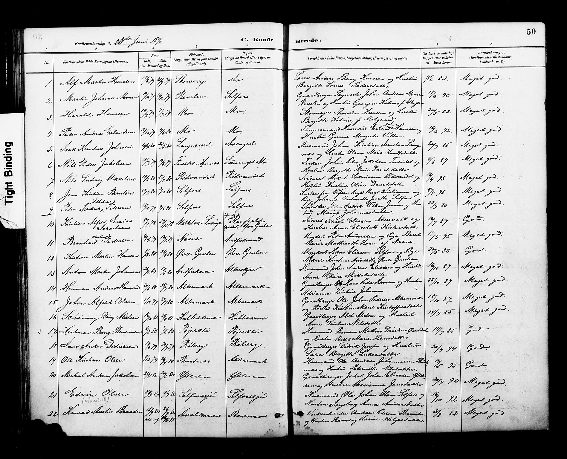 Ministerialprotokoller, klokkerbøker og fødselsregistre - Nordland, SAT/A-1459/827/L0401: Parish register (official) no. 827A13, 1887-1905, p. 50