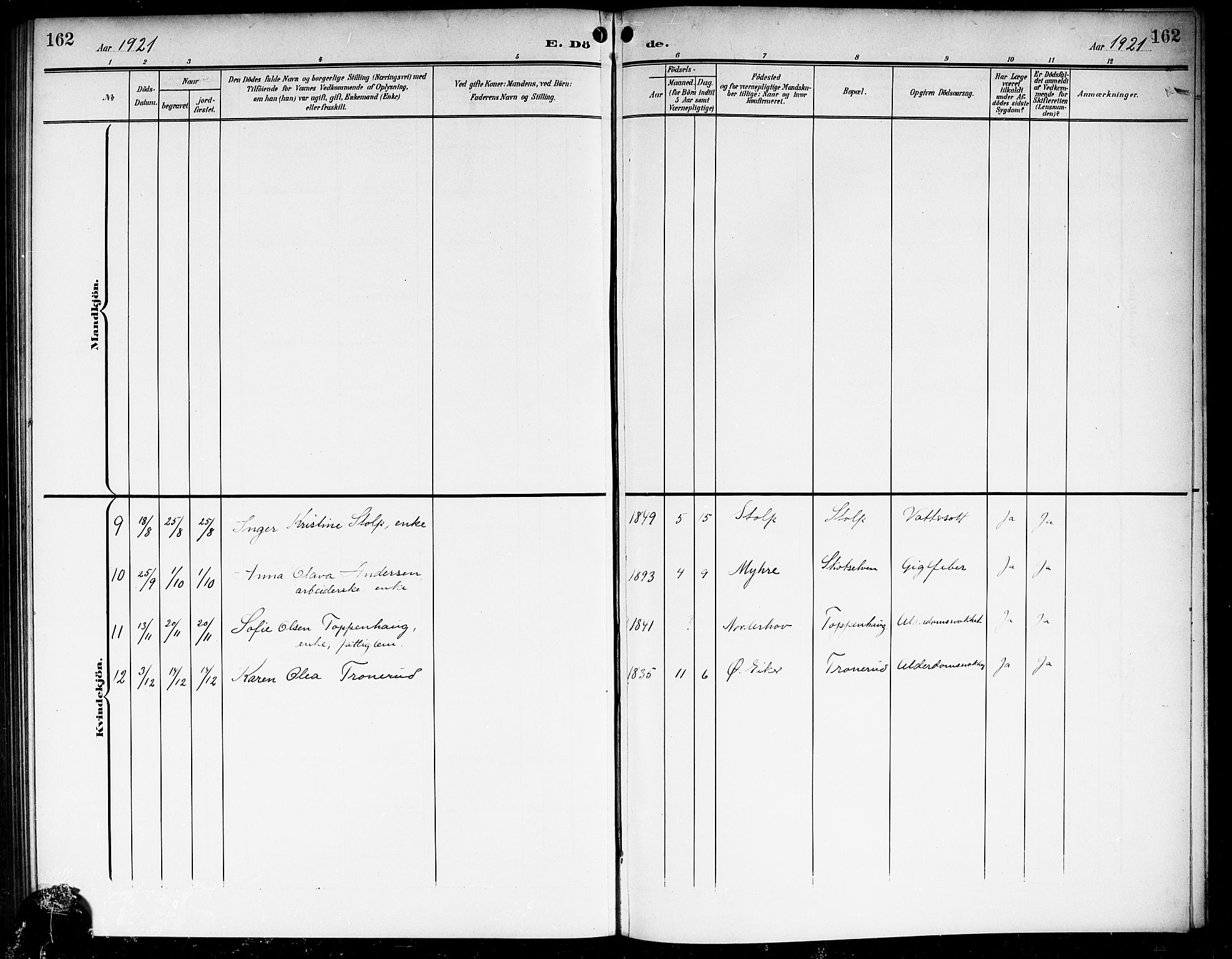 Eiker kirkebøker, AV/SAKO-A-4/G/Gb/L0005: Parish register (copy) no. II 5, 1901-1923, p. 162