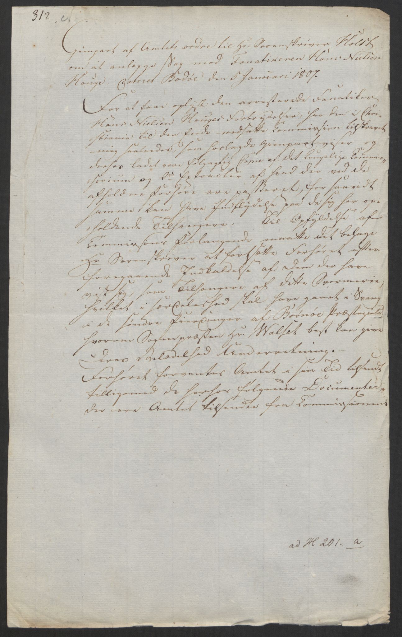 Justisdepartementet, Kommisjon i saken mot Hans Nielsen Hauge 1804, AV/RA-S-1151/D/L0005: Hans Nielsen Hauges sak, 1813, p. 57