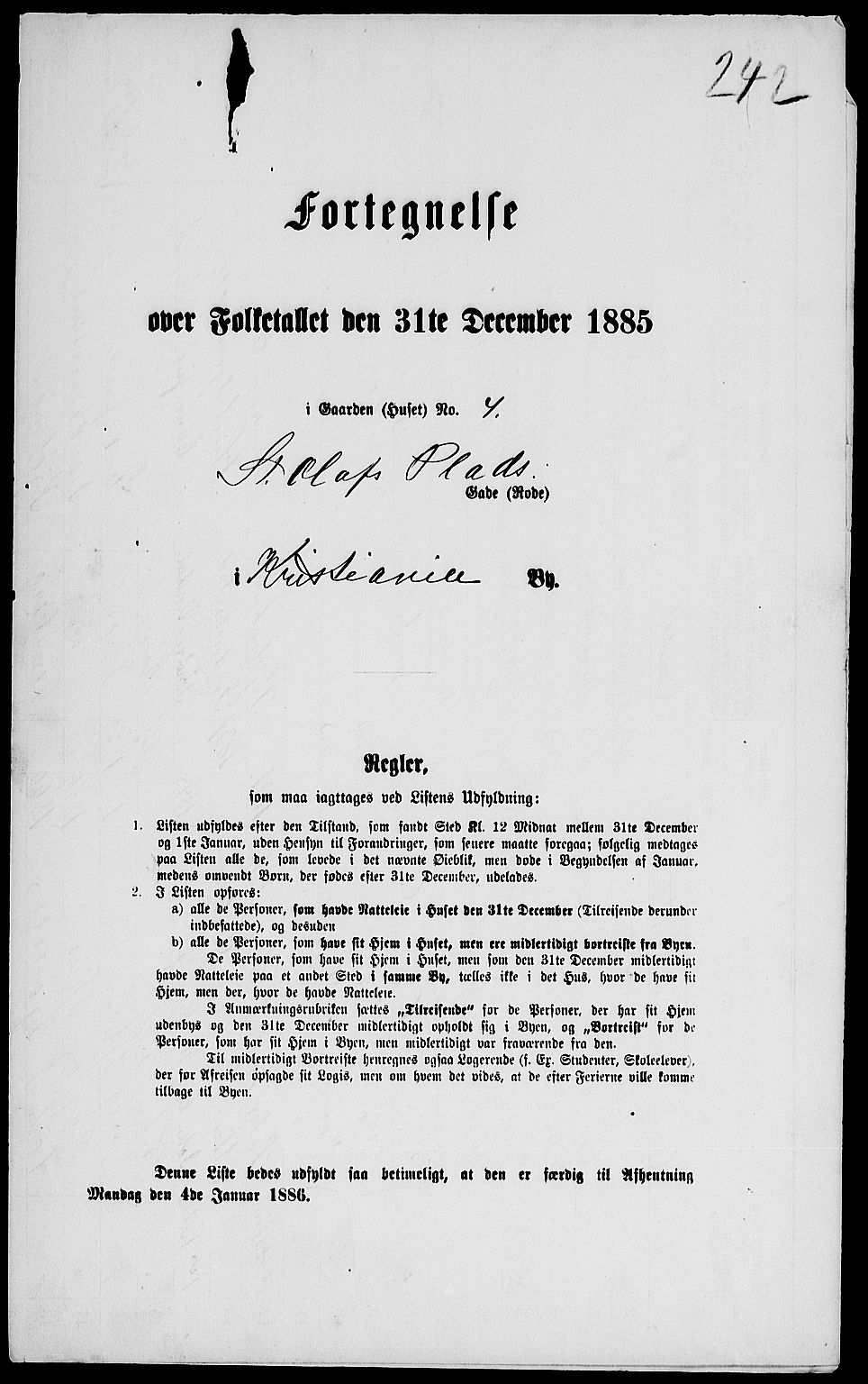 RA, 1885 census for 0301 Kristiania, 1885, p. 6159