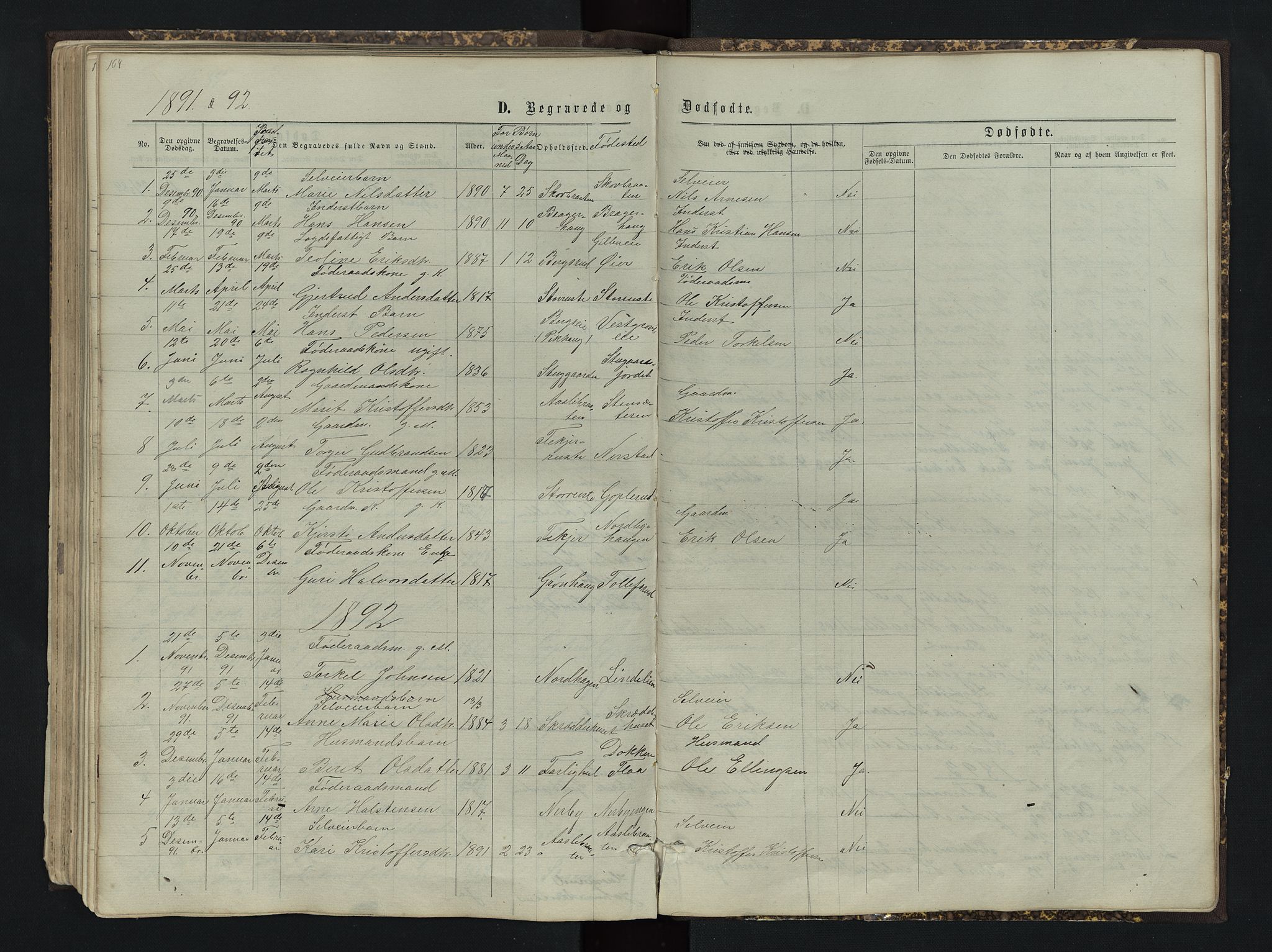 Sør-Aurdal prestekontor, SAH/PREST-128/H/Ha/Hab/L0004: Parish register (copy) no. 4, 1865-1893, p. 164