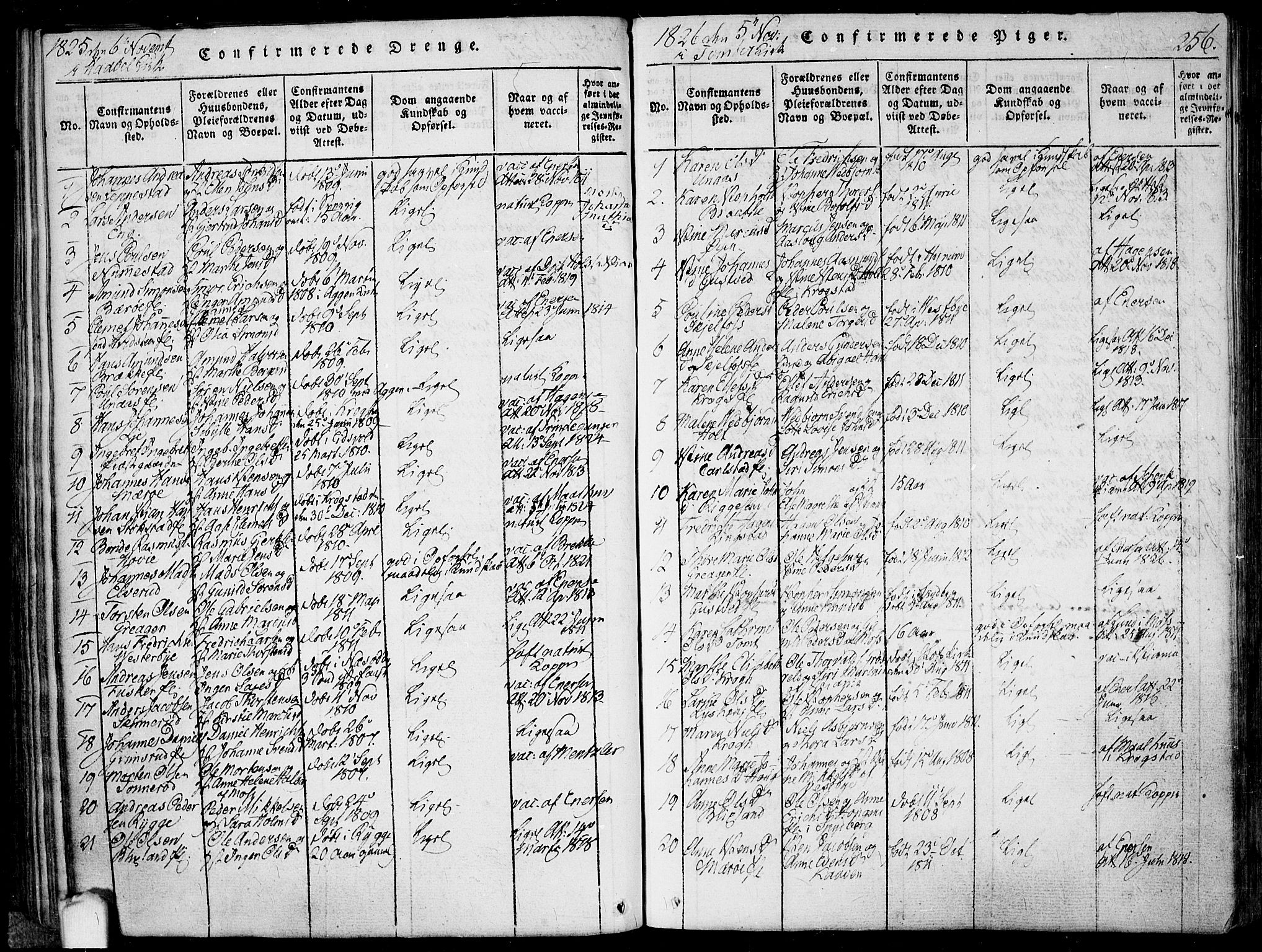Hobøl prestekontor Kirkebøker, SAO/A-2002/F/Fa/L0002: Parish register (official) no. I 2, 1814-1841, p. 256