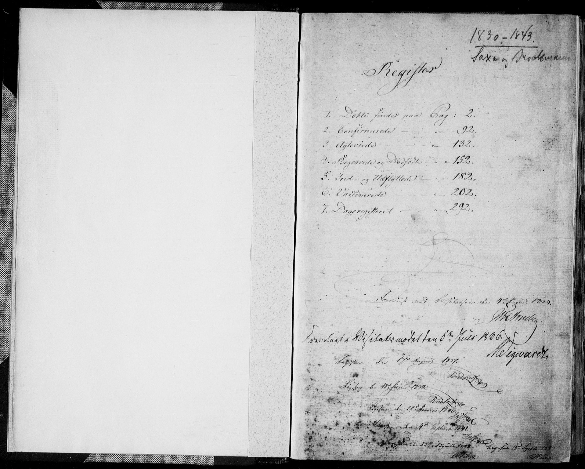 Kvinesdal sokneprestkontor, SAK/1111-0026/F/Fa/Fab/L0004: Parish register (official) no. A 4, 1829-1843