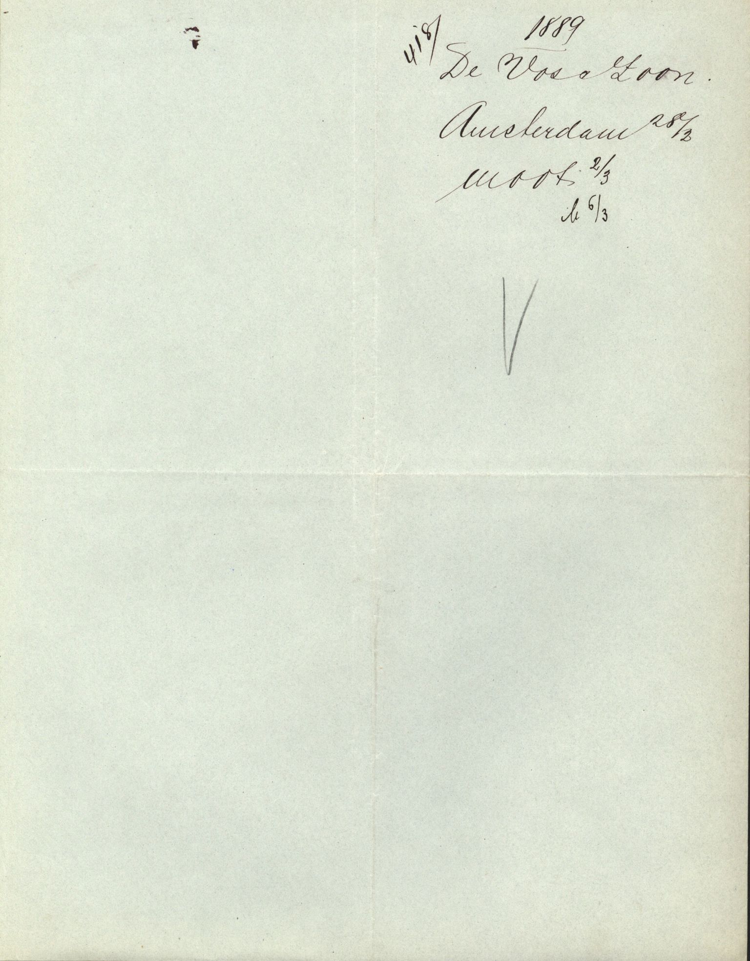 Pa 63 - Østlandske skibsassuranceforening, VEMU/A-1079/G/Ga/L0023/0012: Havaridokumenter / Columbus, Christiane Sophie, Marie, Jarlen, Kong Carl XV, 1889, p. 5