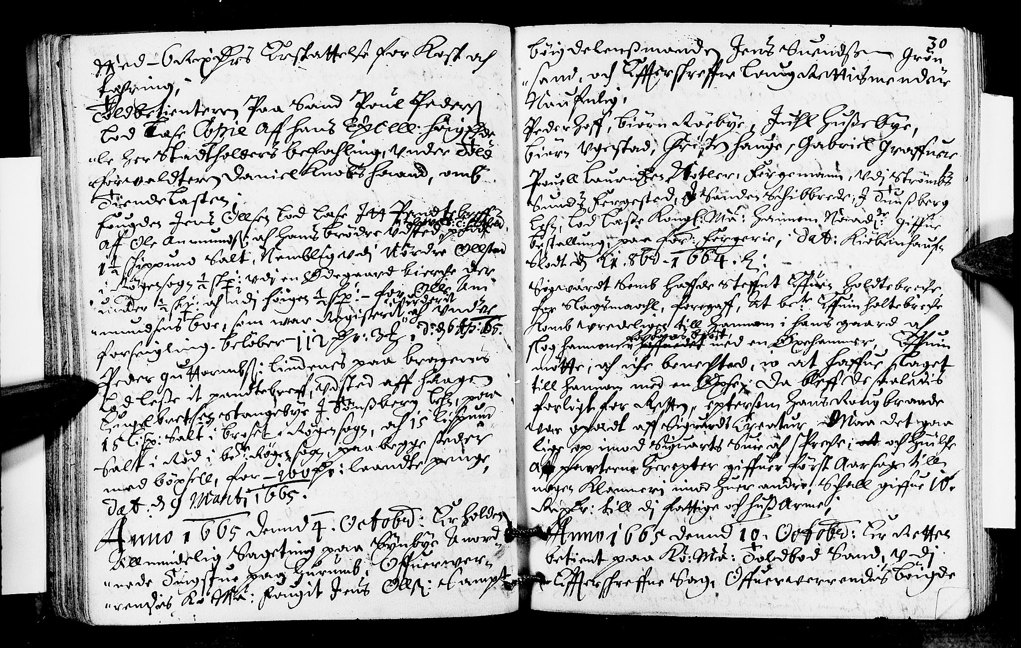 Lier, Røyken og Hurum sorenskriveri, SAKO/A-89/F/Fa/L0006: Tingbok, 1665-1666, p. 30