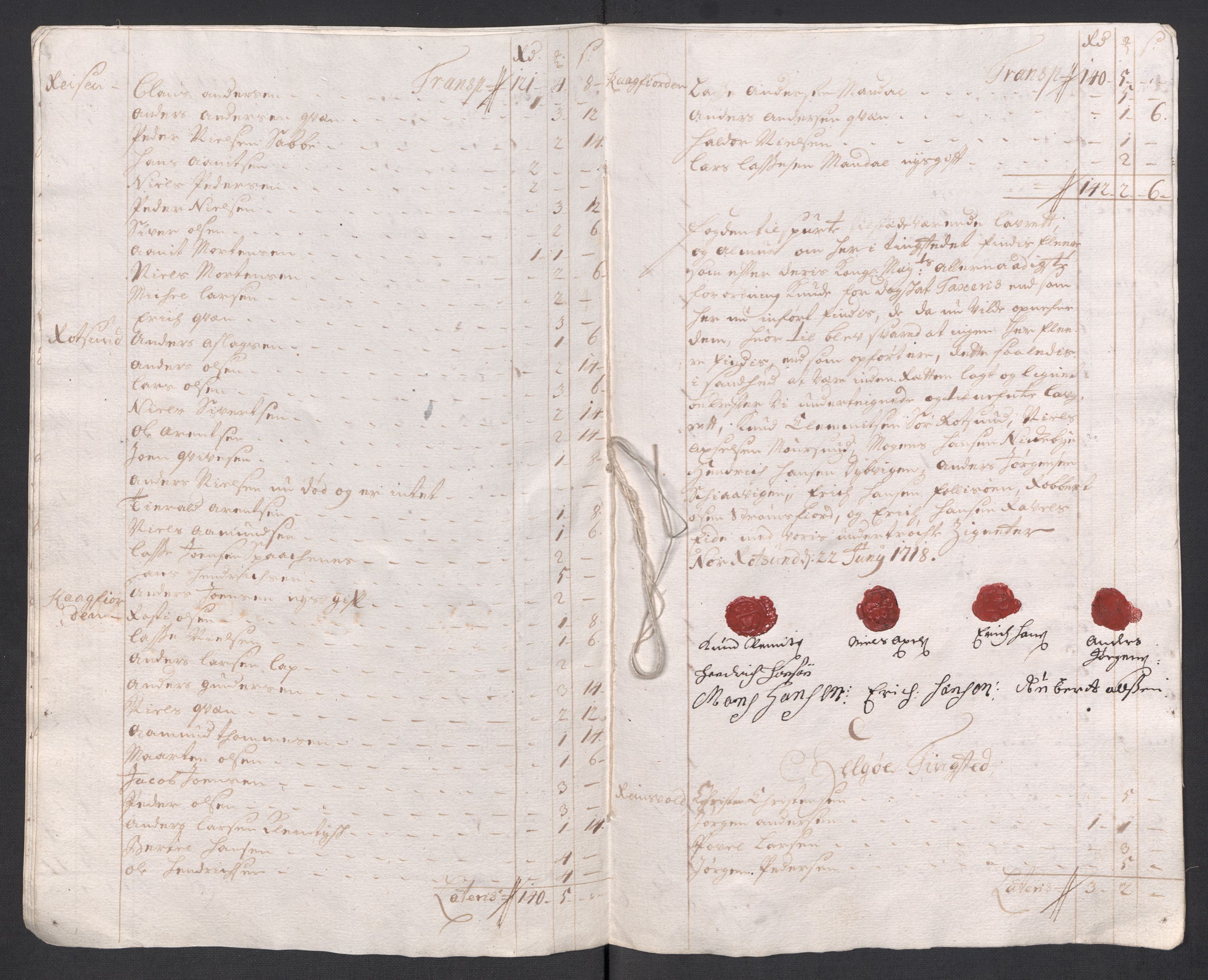 Rentekammeret inntil 1814, Reviderte regnskaper, Fogderegnskap, AV/RA-EA-4092/R68/L4764: Fogderegnskap Senja og Troms, 1718, p. 146