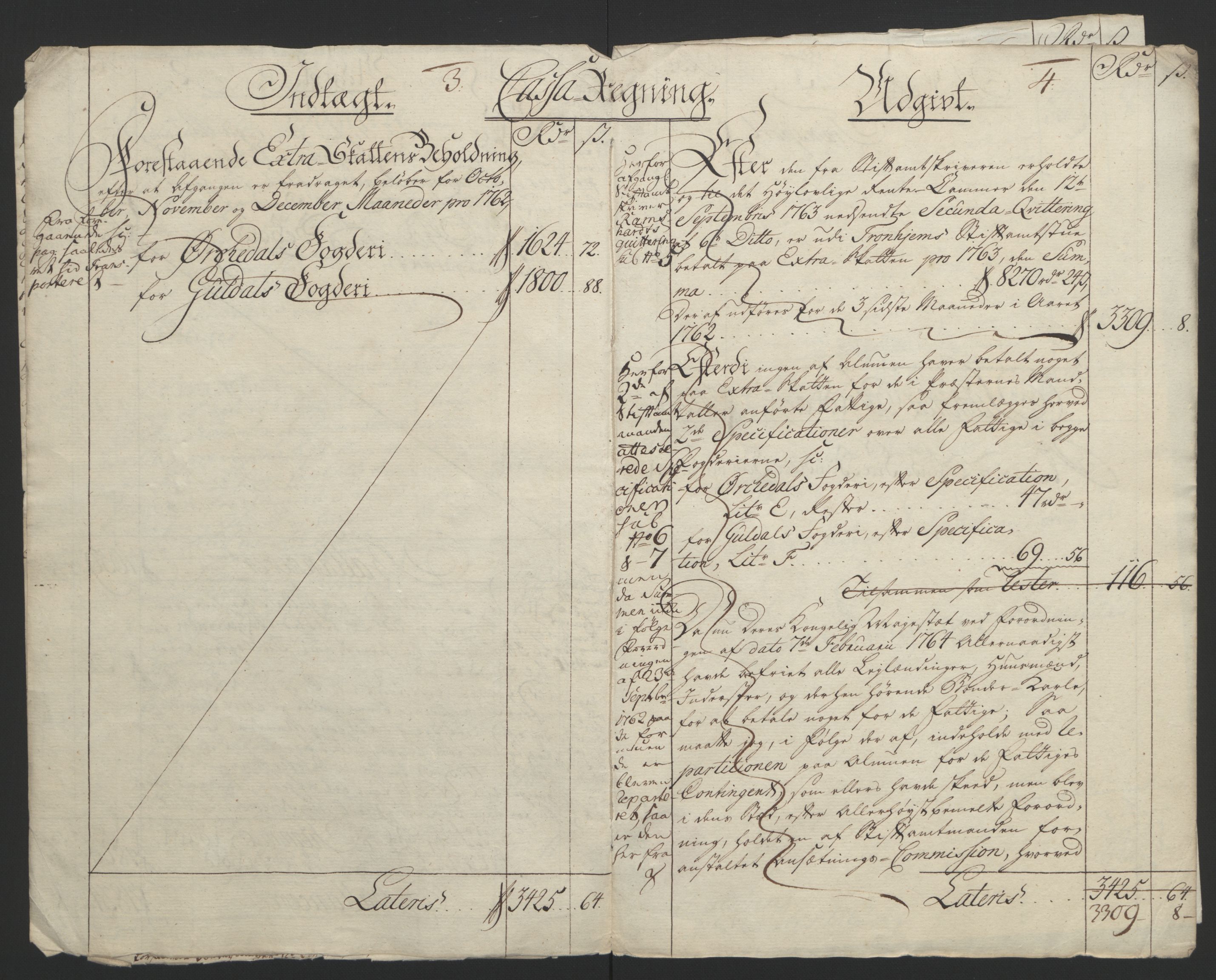 Rentekammeret inntil 1814, Reviderte regnskaper, Fogderegnskap, AV/RA-EA-4092/R60/L4094: Ekstraskatten Orkdal og Gauldal, 1762-1765, p. 8