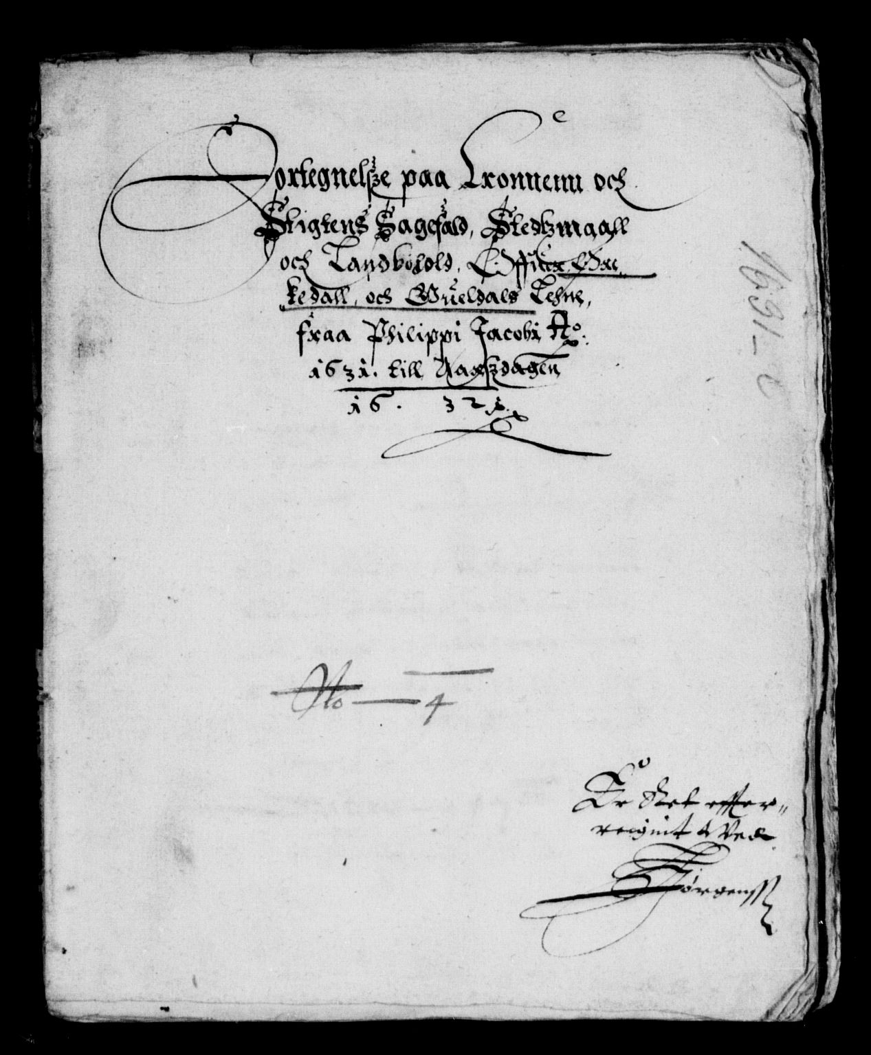 Rentekammeret inntil 1814, Reviderte regnskaper, Lensregnskaper, RA/EA-5023/R/Rb/Rbw/L0046: Trondheim len, 1630-1632