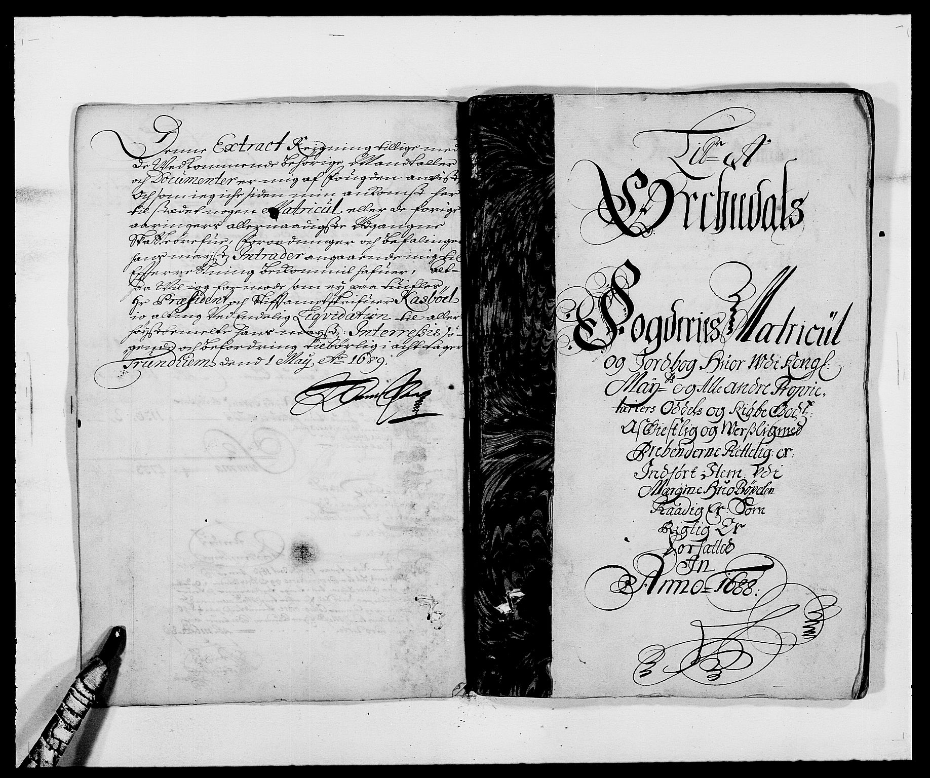 Rentekammeret inntil 1814, Reviderte regnskaper, Fogderegnskap, RA/EA-4092/R58/L3935: Fogderegnskap Orkdal, 1687-1688, p. 202