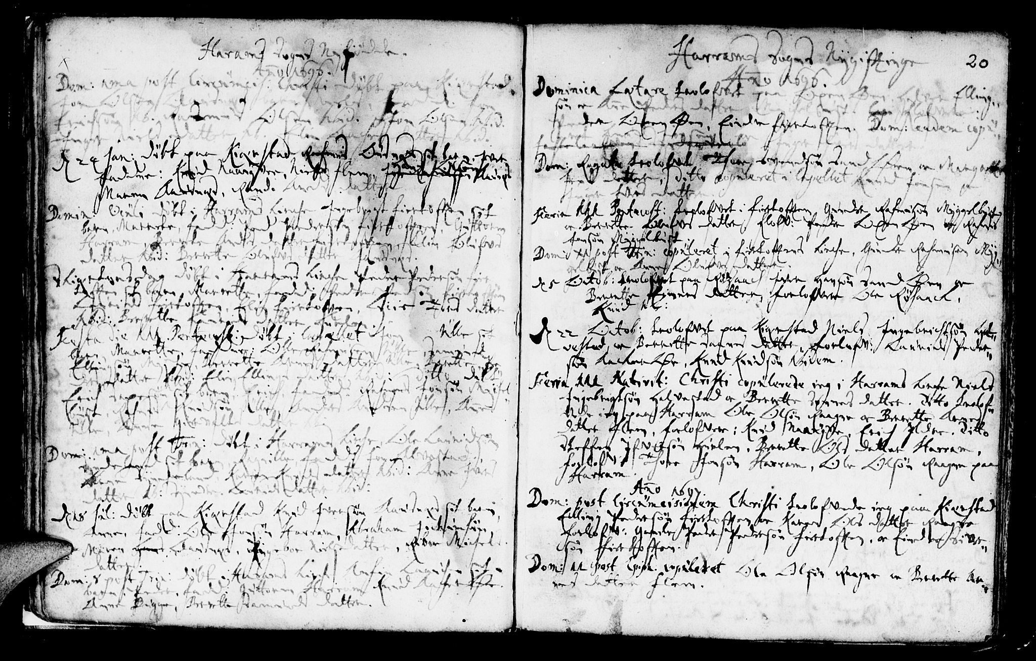 Ministerialprotokoller, klokkerbøker og fødselsregistre - Møre og Romsdal, SAT/A-1454/536/L0491: Parish register (official) no. 536A01 /1, 1689-1737, p. 20