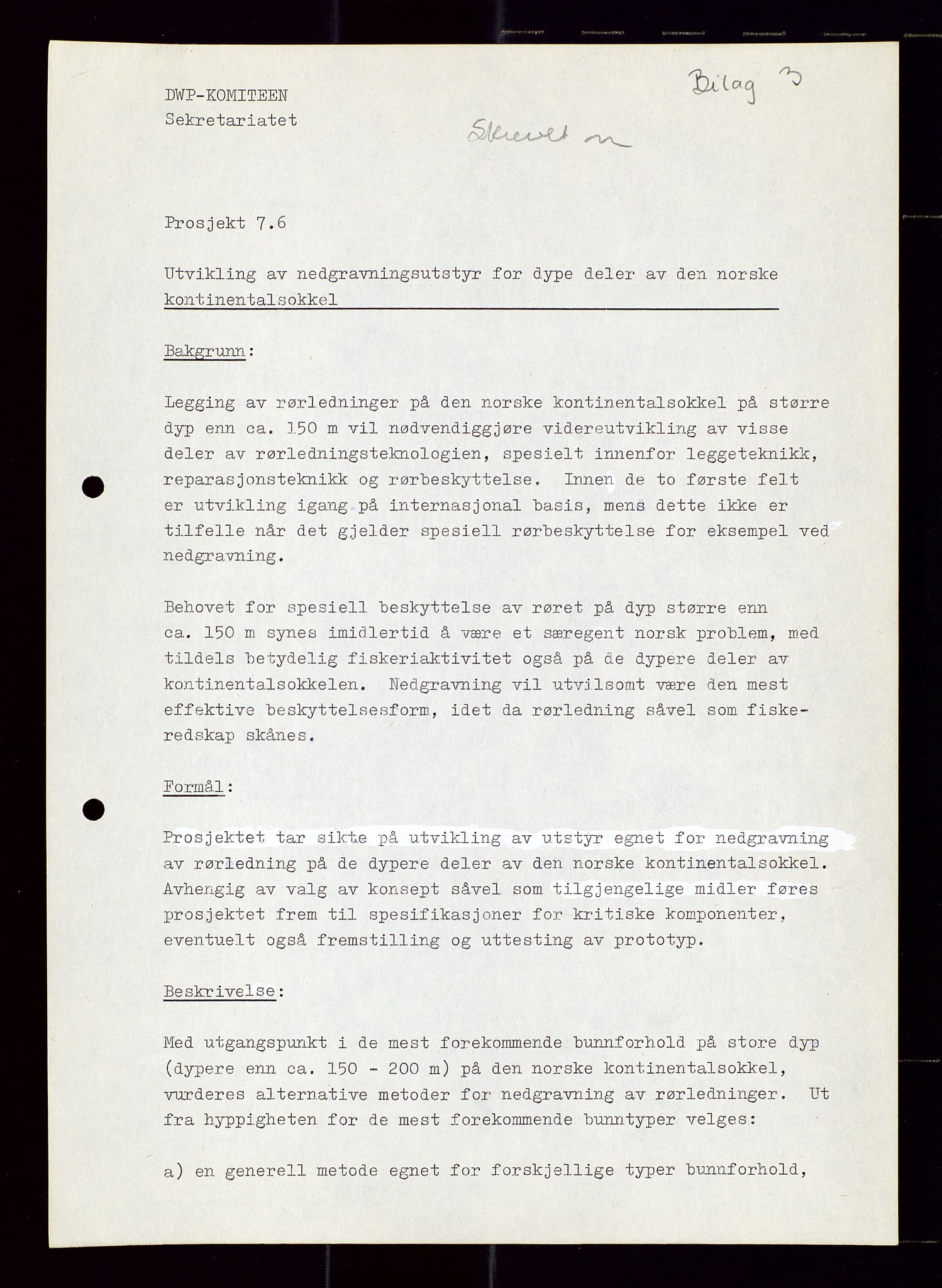 Industridepartementet, Oljekontoret, AV/SAST-A-101348/Di/L0002: DWP, måneds- kvartals- halvårs- og årsrapporter, økonomi, personell, div., 1972-1974, p. 96