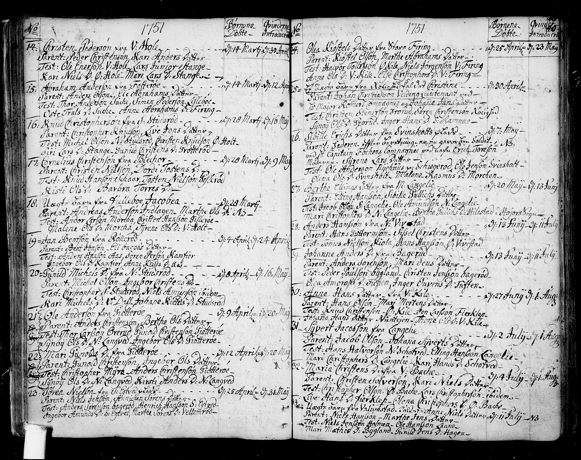 Ramnes kirkebøker, SAKO/A-314/F/Fa/L0001: Parish register (official) no. I 1, 1732-1774, p. 40
