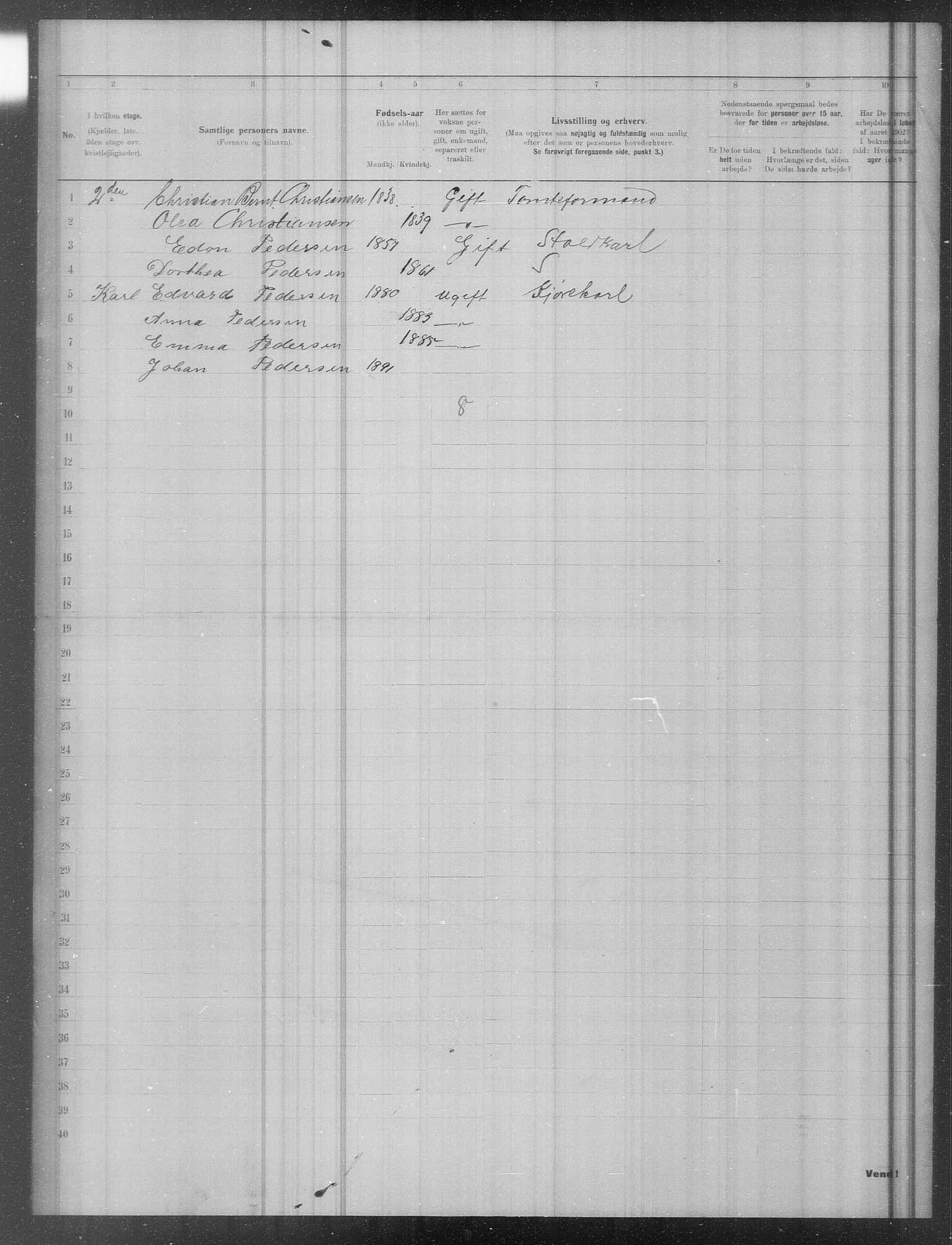 OBA, Municipal Census 1902 for Kristiania, 1902, p. 21103