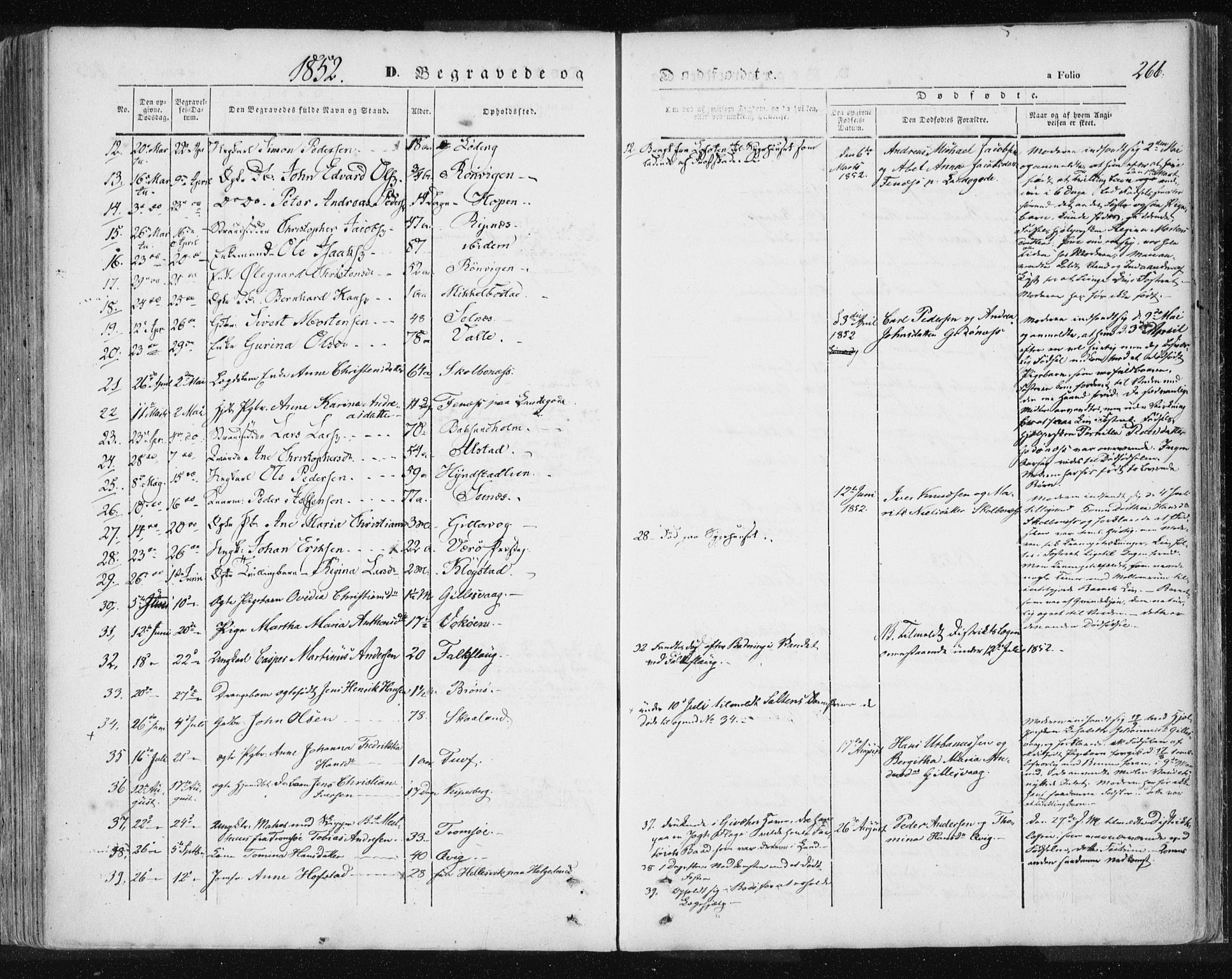 Ministerialprotokoller, klokkerbøker og fødselsregistre - Nordland, SAT/A-1459/801/L0007: Parish register (official) no. 801A07, 1845-1863, p. 266