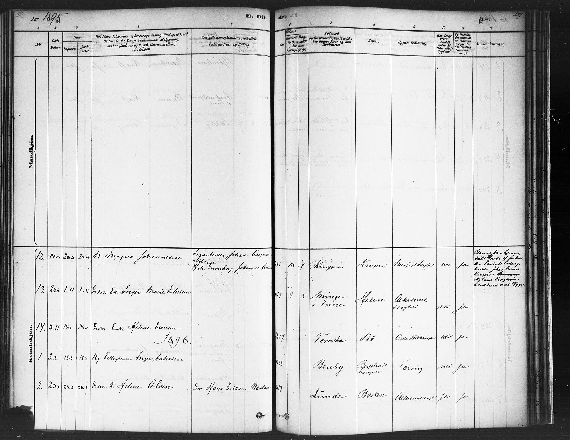 Varteig prestekontor Kirkebøker, AV/SAO-A-10447a/F/Fa/L0002: Parish register (official) no. 2, 1878-1899, p. 227