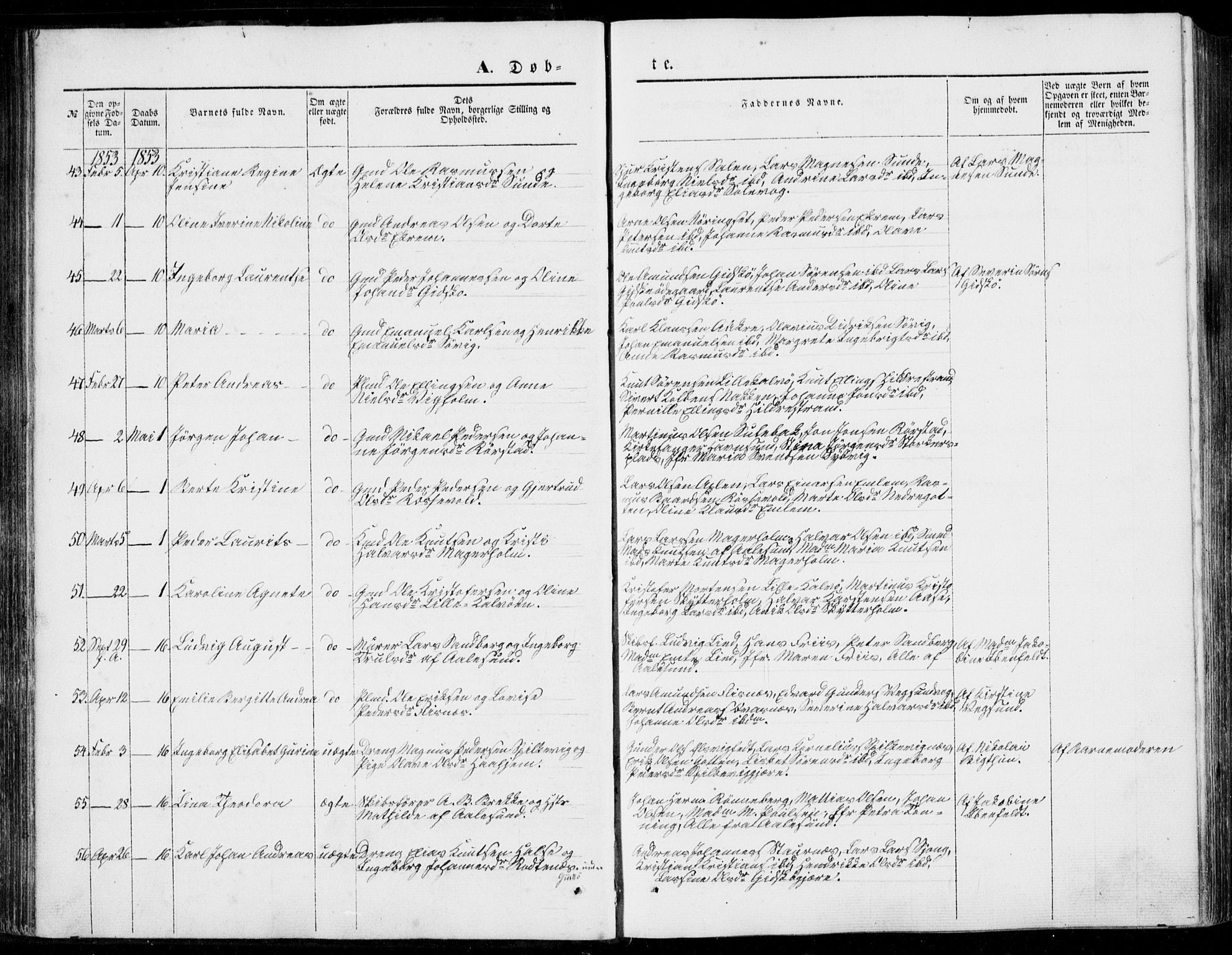 Ministerialprotokoller, klokkerbøker og fødselsregistre - Møre og Romsdal, AV/SAT-A-1454/528/L0397: Parish register (official) no. 528A08, 1848-1858