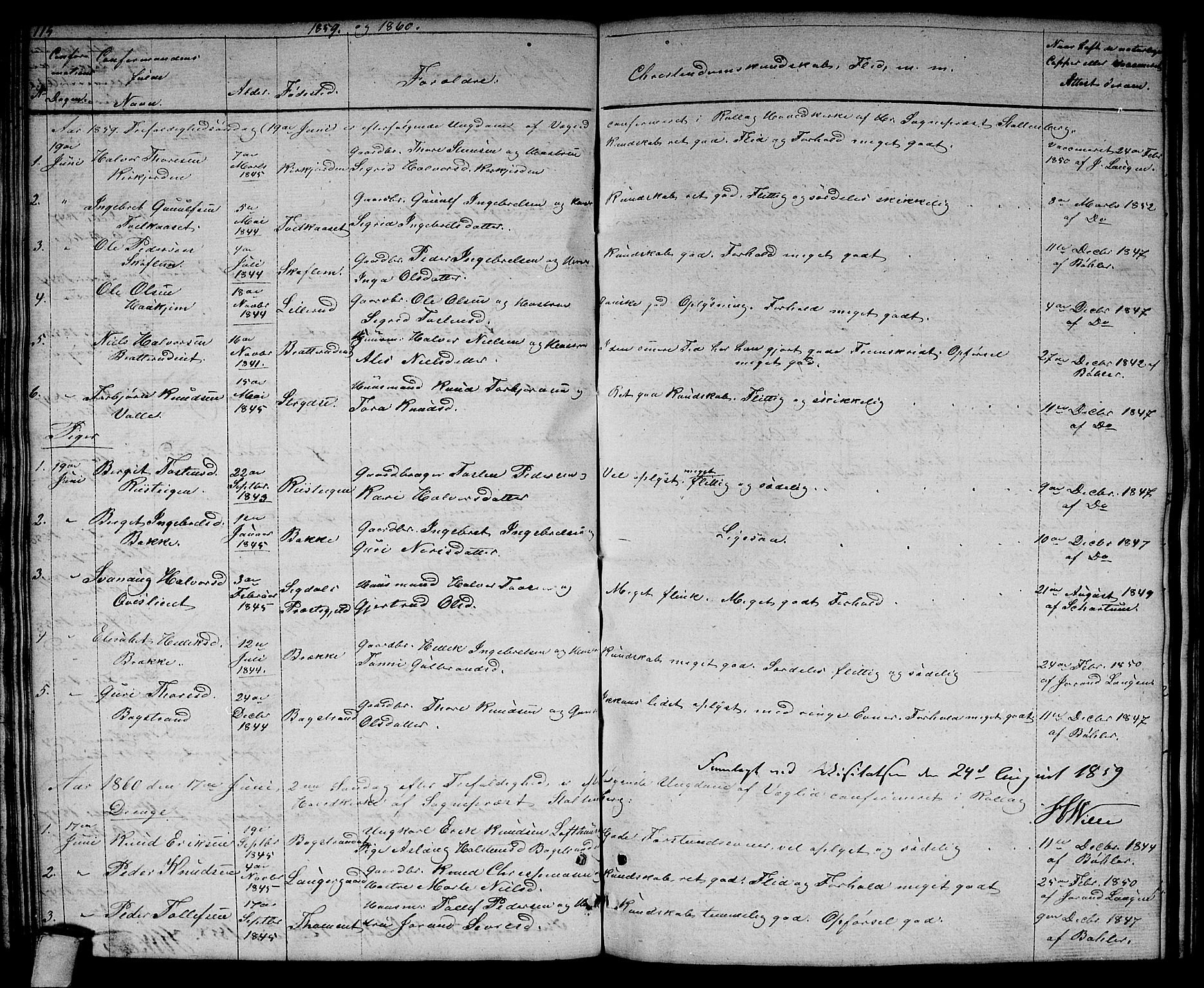 Rollag kirkebøker, SAKO/A-240/G/Gb/L0001: Parish register (copy) no. II 1, 1836-1877, p. 115