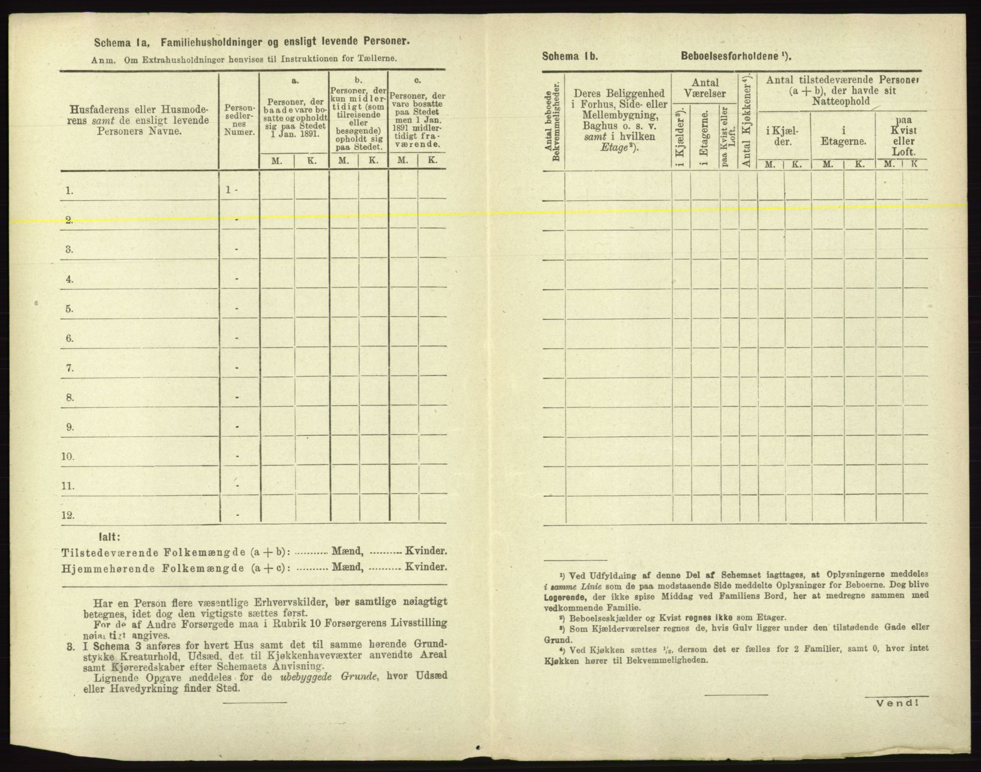 RA, 1891 census for 0101 Fredrikshald, 1891, p. 1595