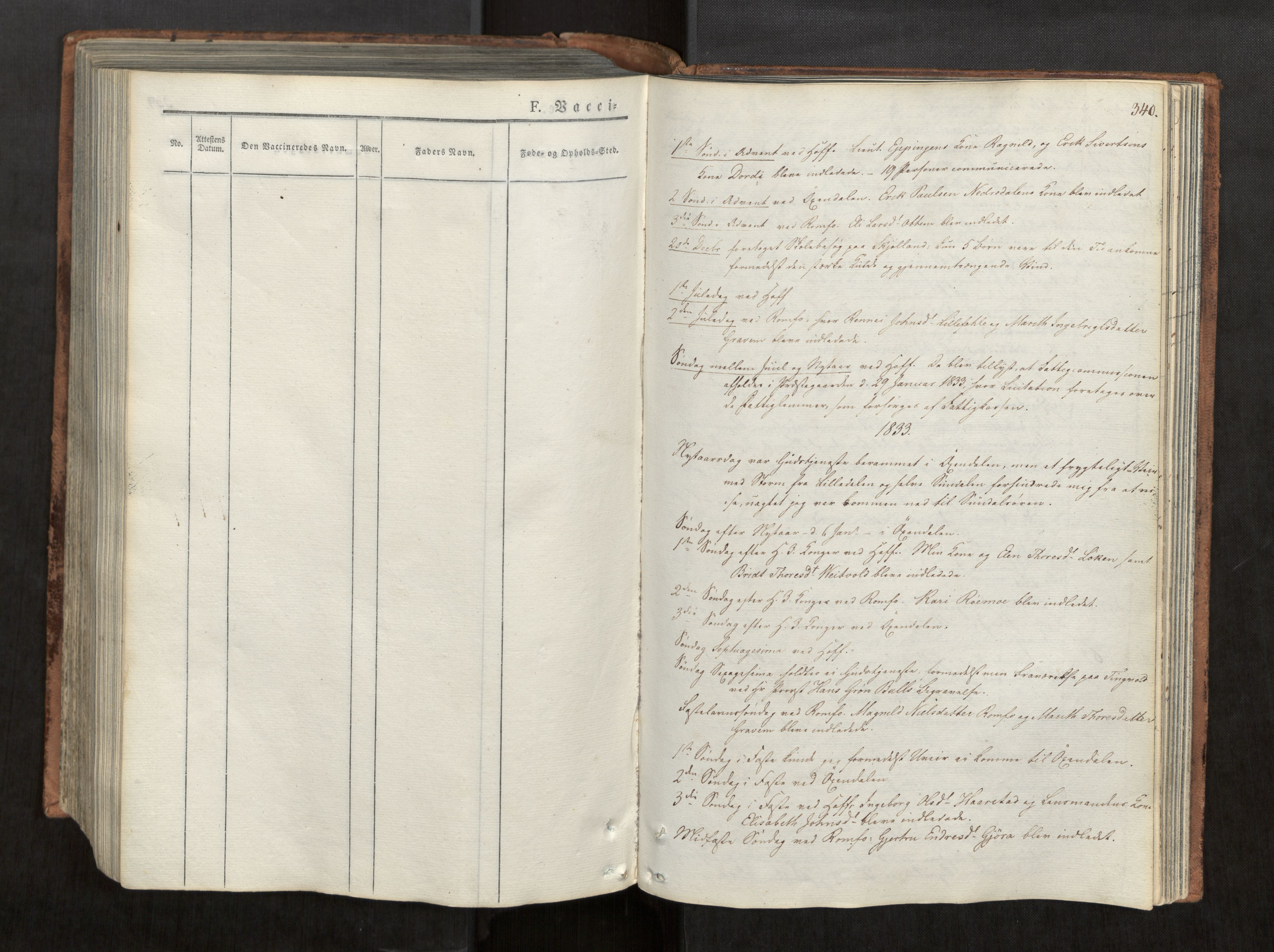 Ministerialprotokoller, klokkerbøker og fødselsregistre - Møre og Romsdal, SAT/A-1454/590/L1012: Parish register (official) no. 590A04, 1832-1846, p. 340