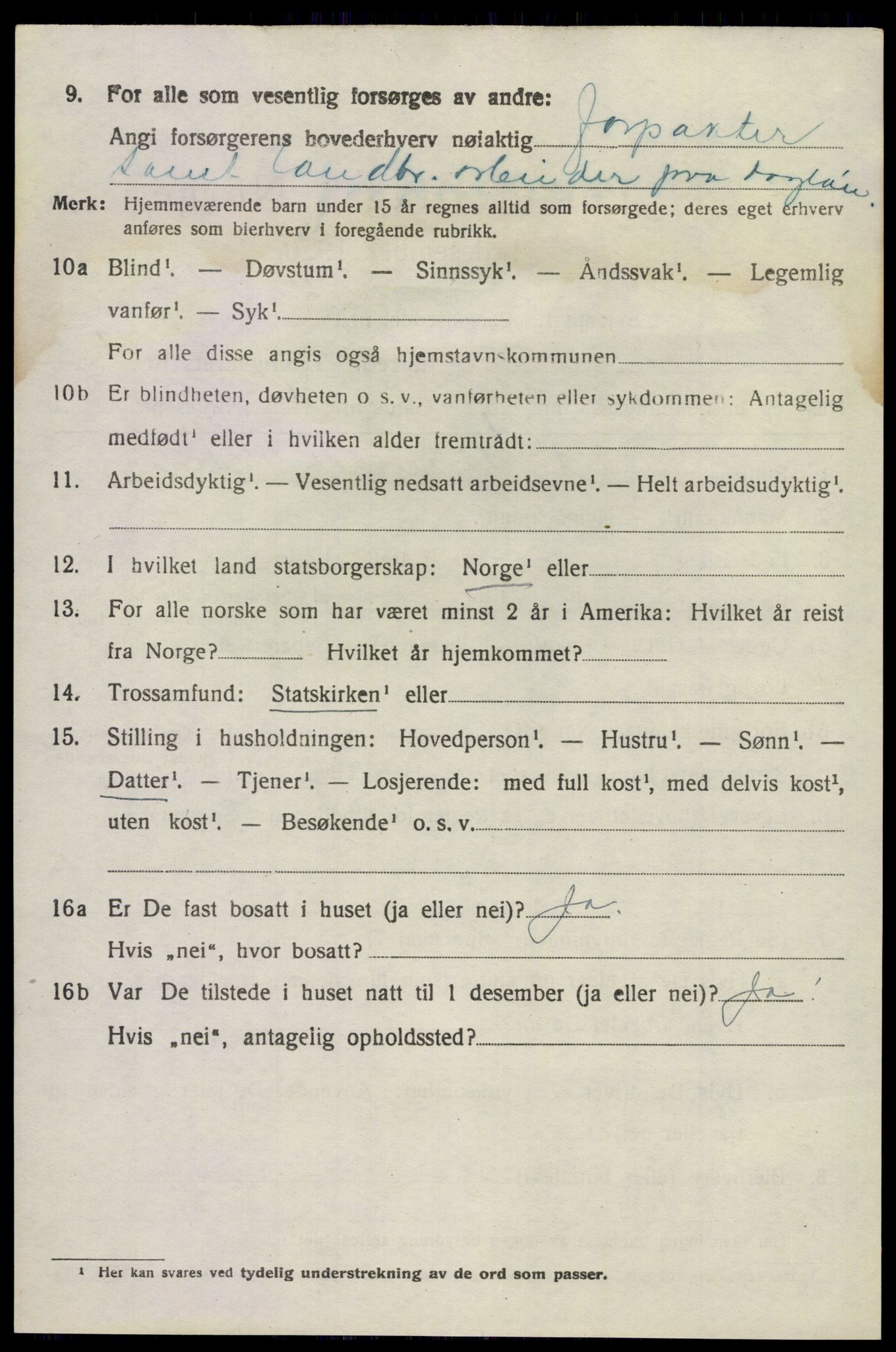 SAKO, 1920 census for Hovin, 1920, p. 1446