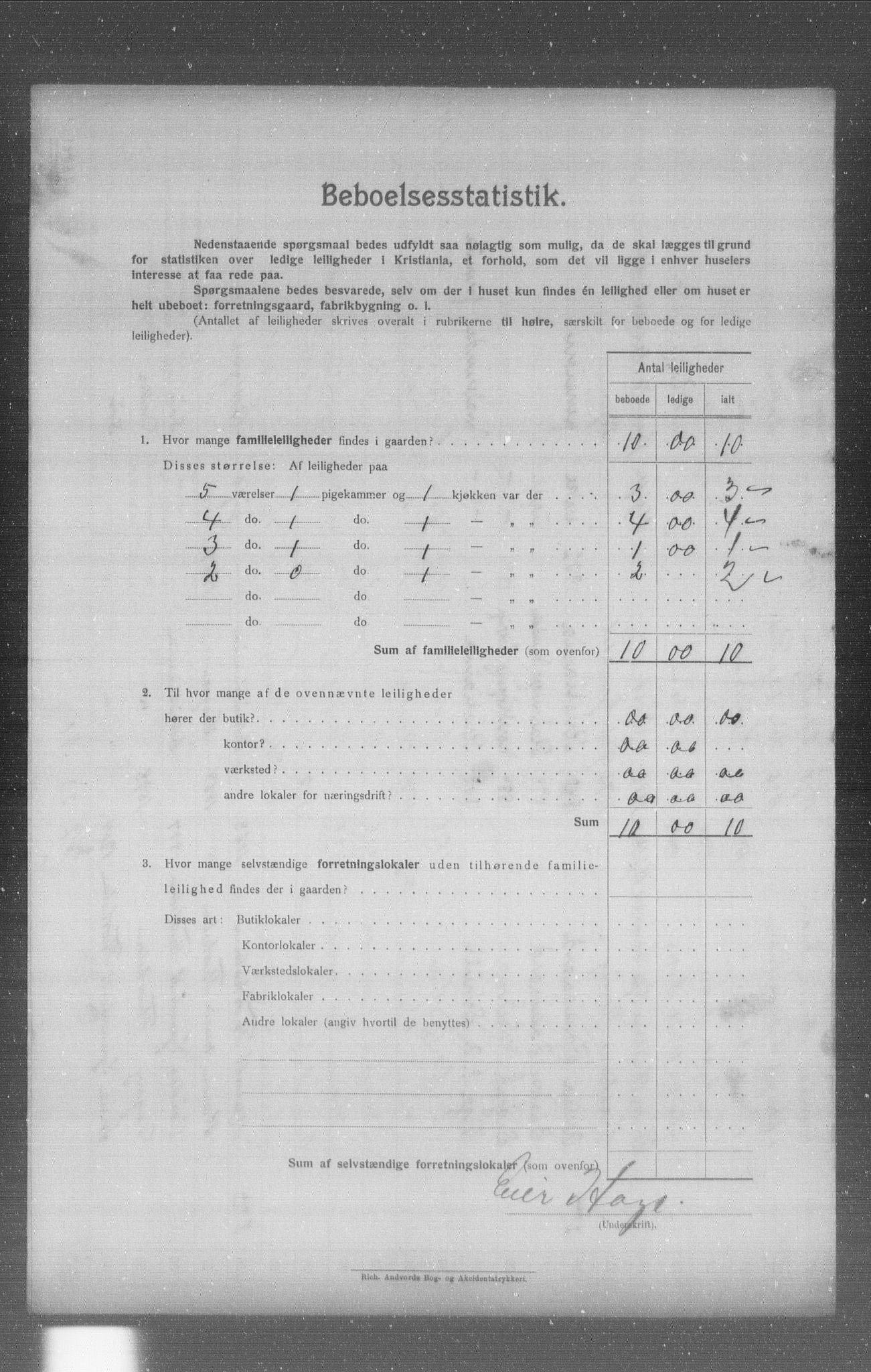 OBA, Municipal Census 1904 for Kristiania, 1904, p. 5157