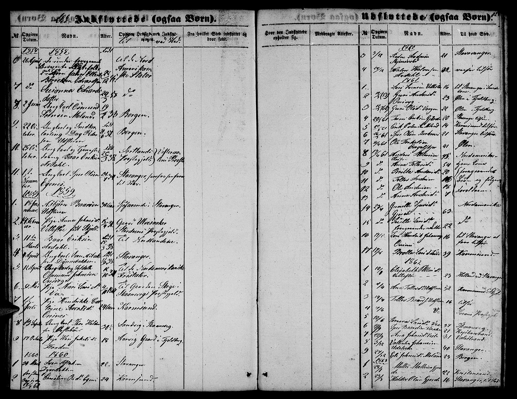 Etne sokneprestembete, SAB/A-75001/H/Hab: Parish register (copy) no. B 2, 1851-1866, p. 82