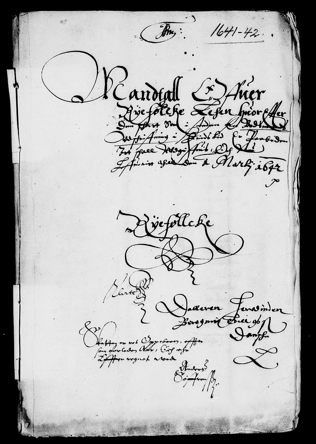 Rentekammeret inntil 1814, Reviderte regnskaper, Lensregnskaper, AV/RA-EA-5023/R/Rb/Rbs/L0026: Stavanger len, 1641-1643