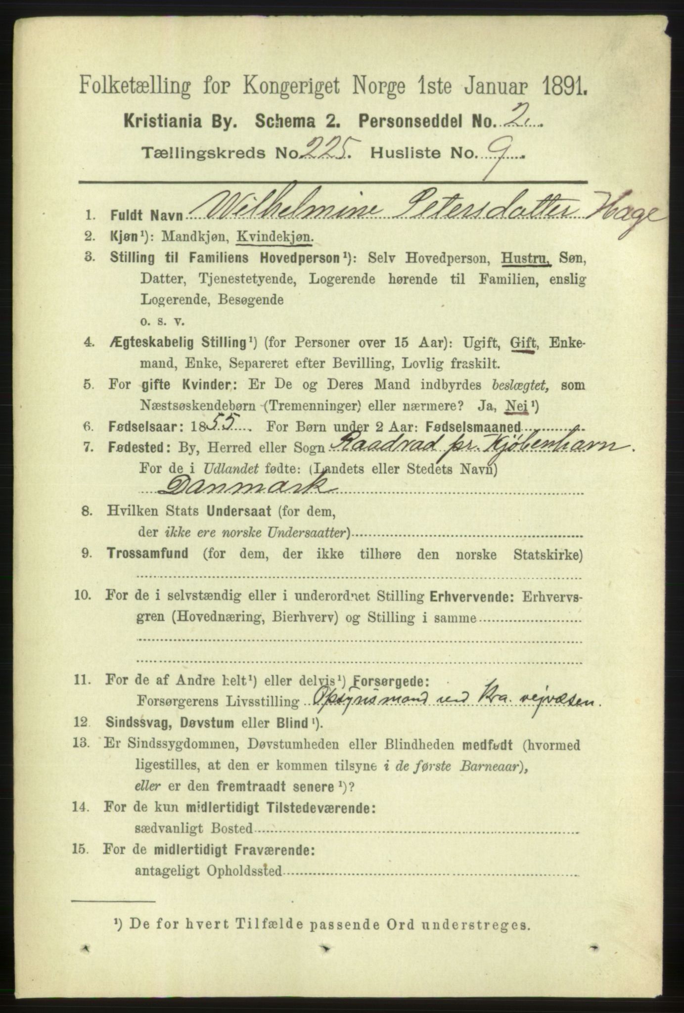 RA, 1891 census for 0301 Kristiania, 1891, p. 136798