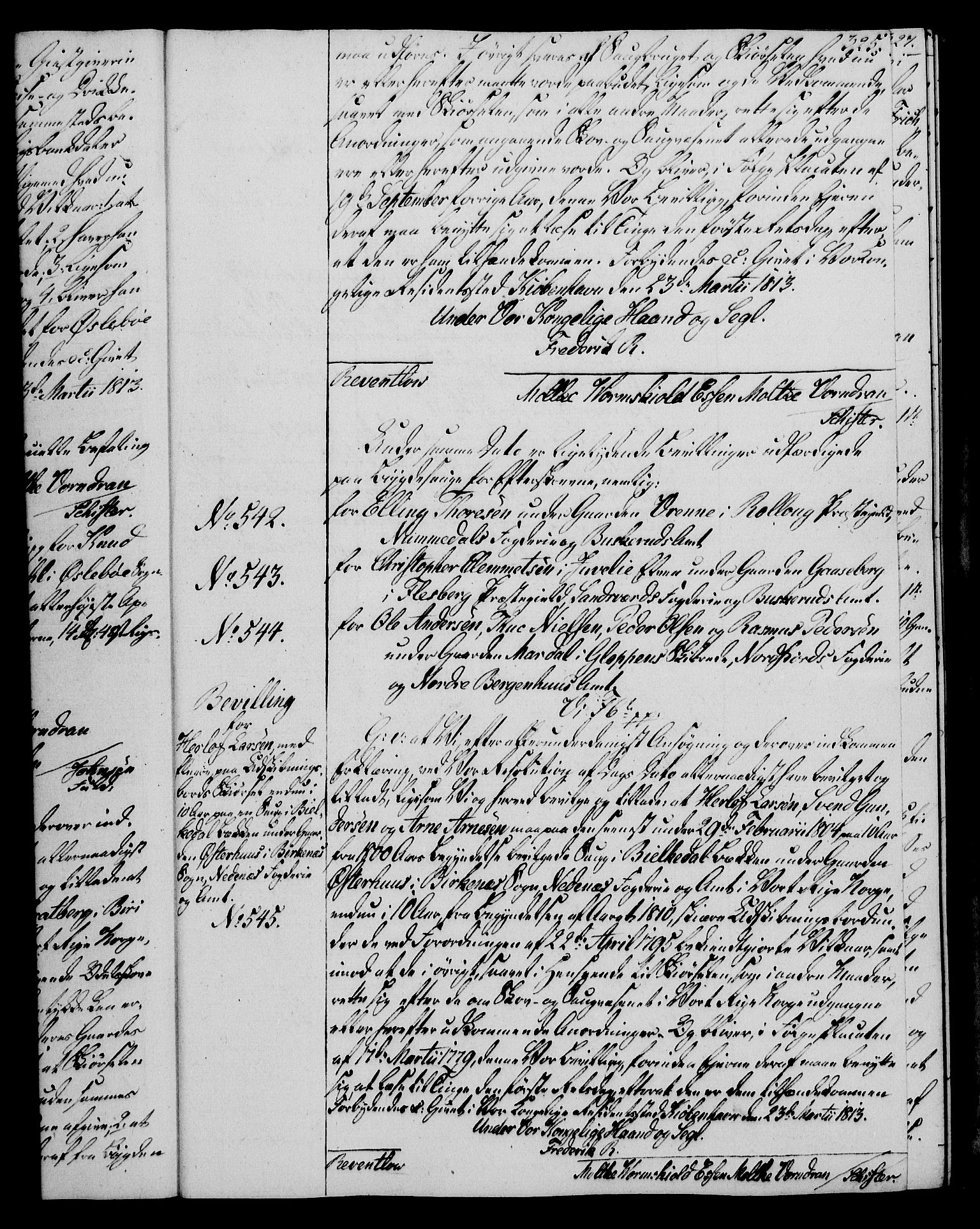 Rentekammeret, Kammerkanselliet, RA/EA-3111/G/Gg/Gga/L0020: Norsk ekspedisjonsprotokoll med register (merket RK 53.20), 1811-1814, p. 325